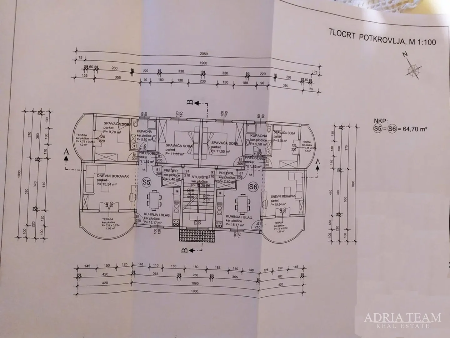 akcija!!! građevinsko zemljiše s projektom! 500 m od mora, jasenice - maslenica - slika 5
