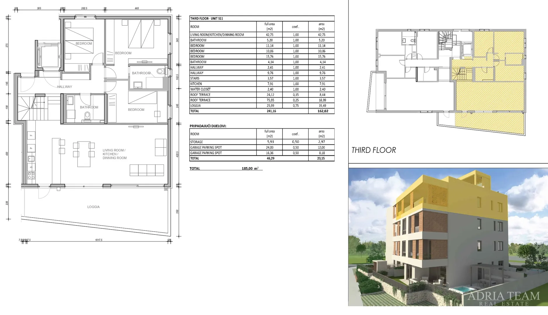penthouse s krovnim terasama u stambenoj zgradi, novogradnja - vitrenjak, zadar - slika 52