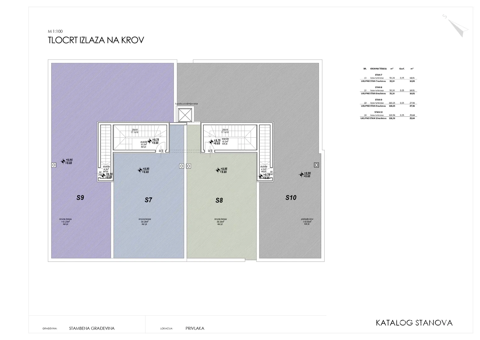 jednoetažni i višeetažni apartmani u stambenoj zgradi, novogradnja, 150 m od mora - privlaka - slika 16