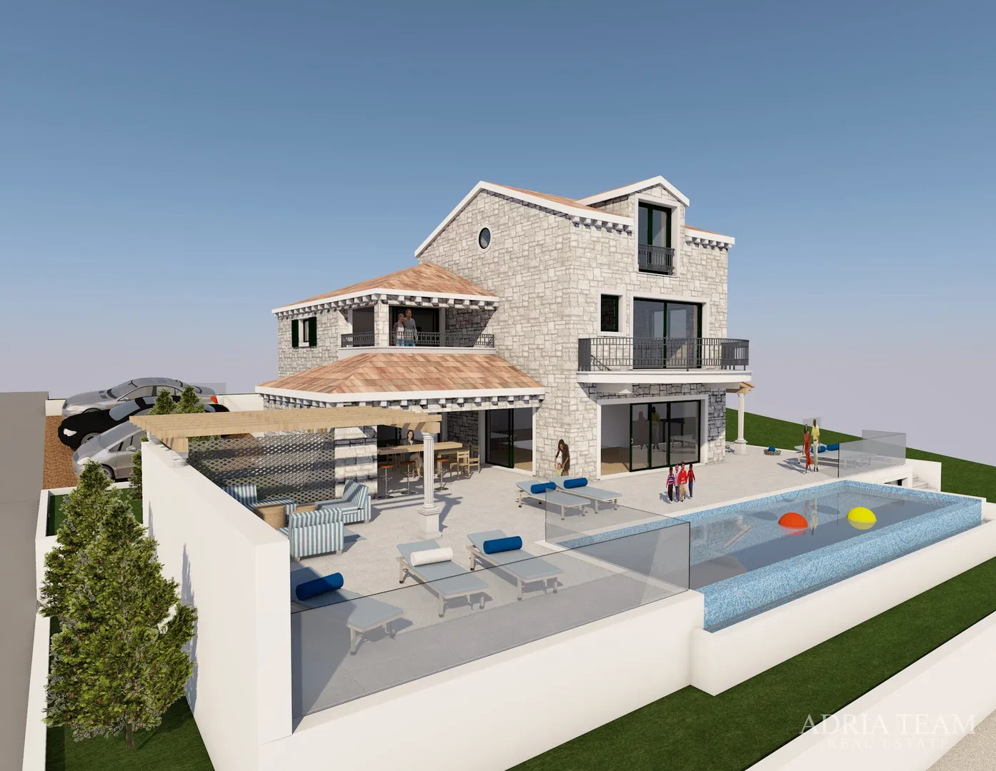 vila u prvom redu do mora - prižba, korčula - slika 3