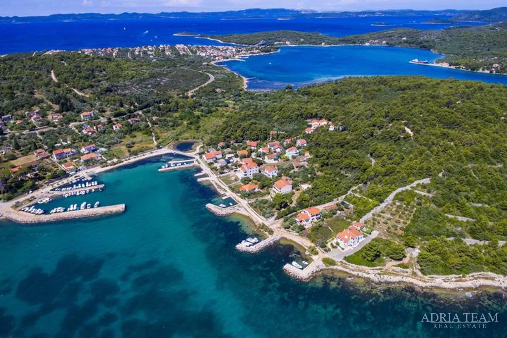 građevinsko zemljište s pogledom na more, 190 m od mora, pašman - ždrelac - slika 7