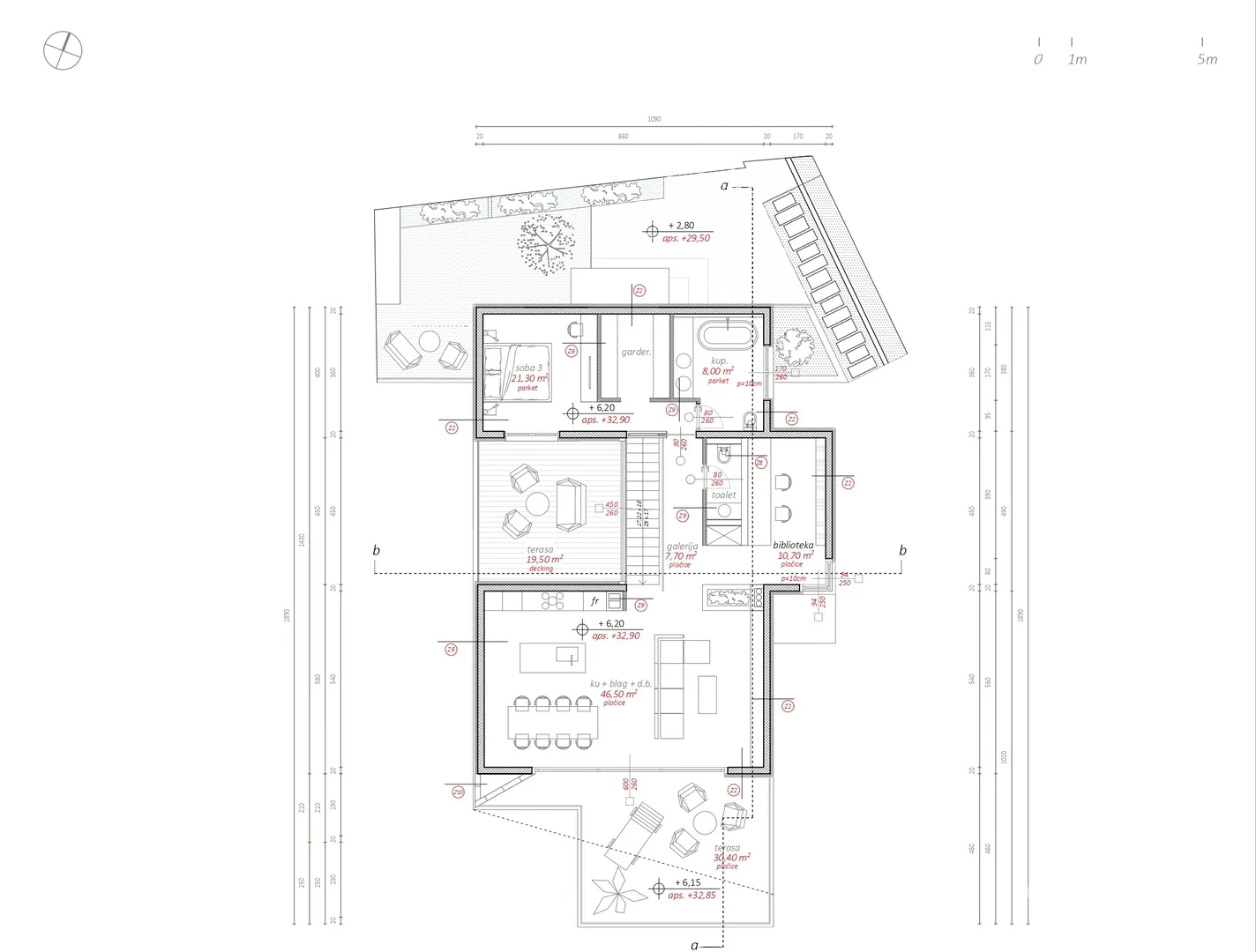 apartmani u vili na brežuljku, pogled na more - rogoznica - slika 20