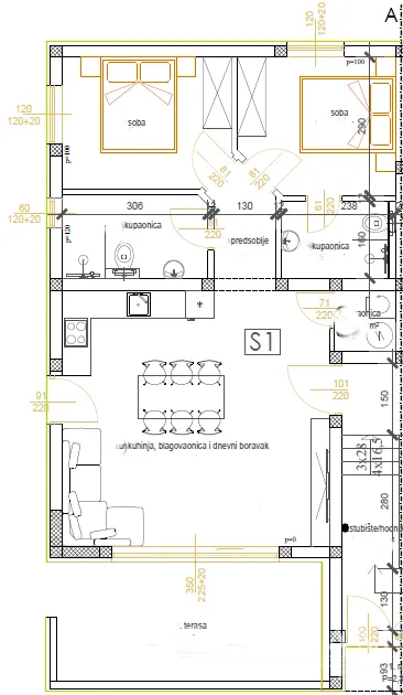 apartmani udaljeni 300 m od plaže, novogradnja, pogled na more - privlaka - slika 38