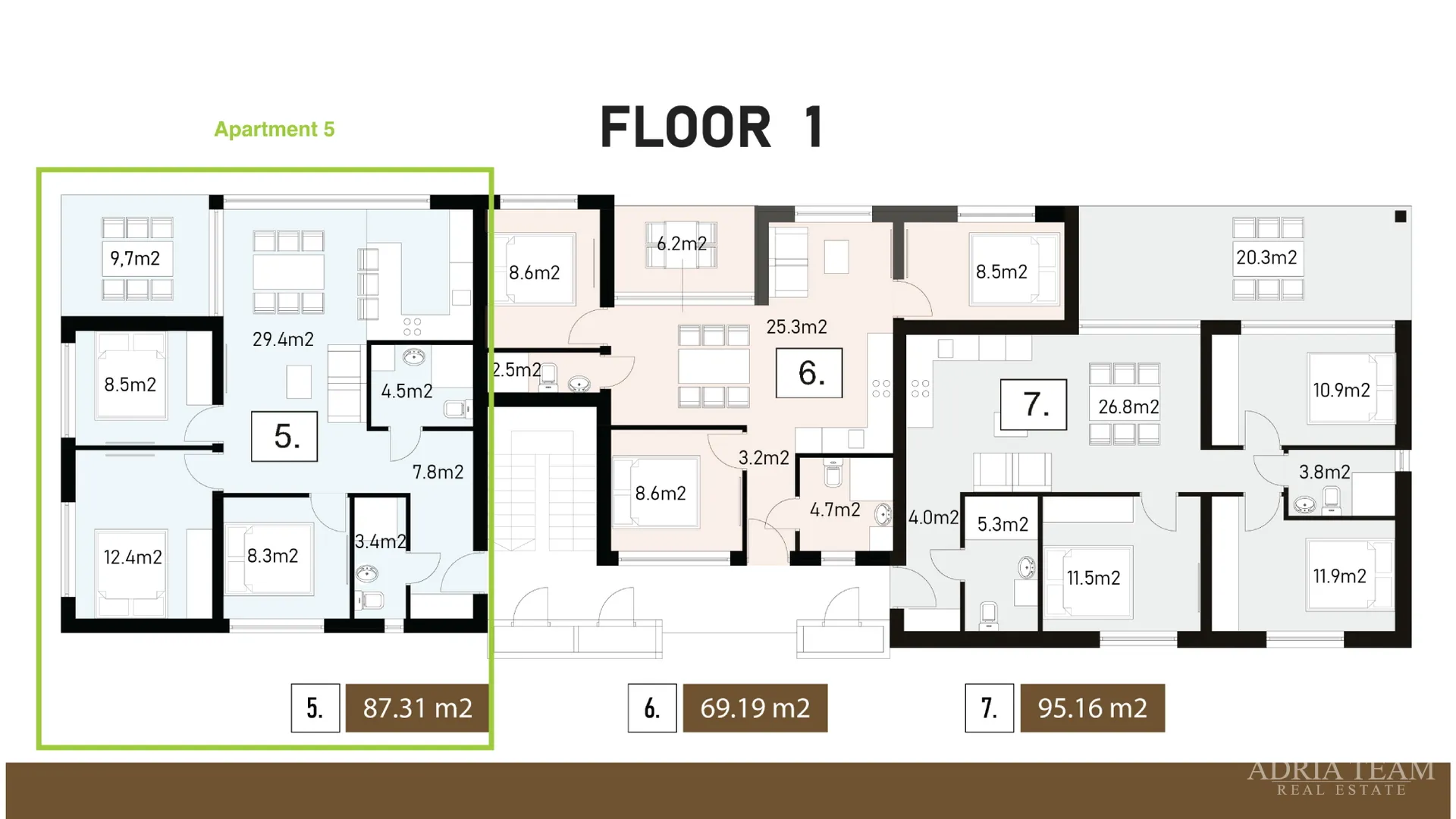 novogradnja nin – 3-sobni apartman s terasom i 2 parkirna mjesta - slika 10