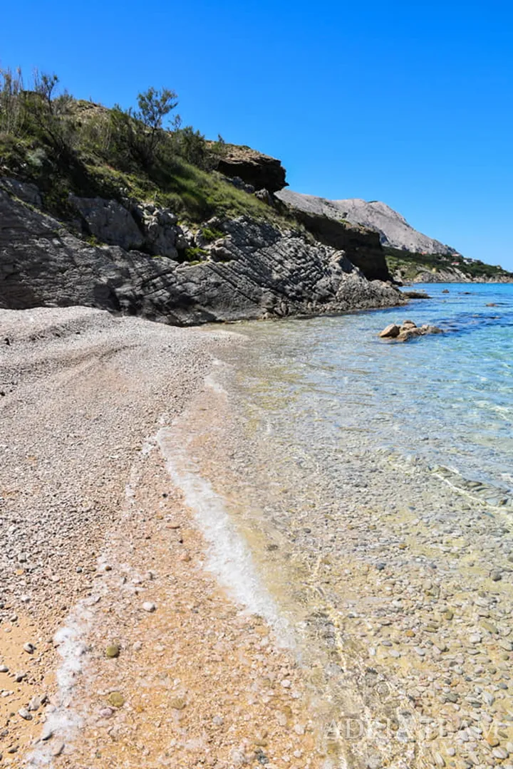 građevinsko zemljište s pogledom na more, 200 m od mora, pag - slika 9