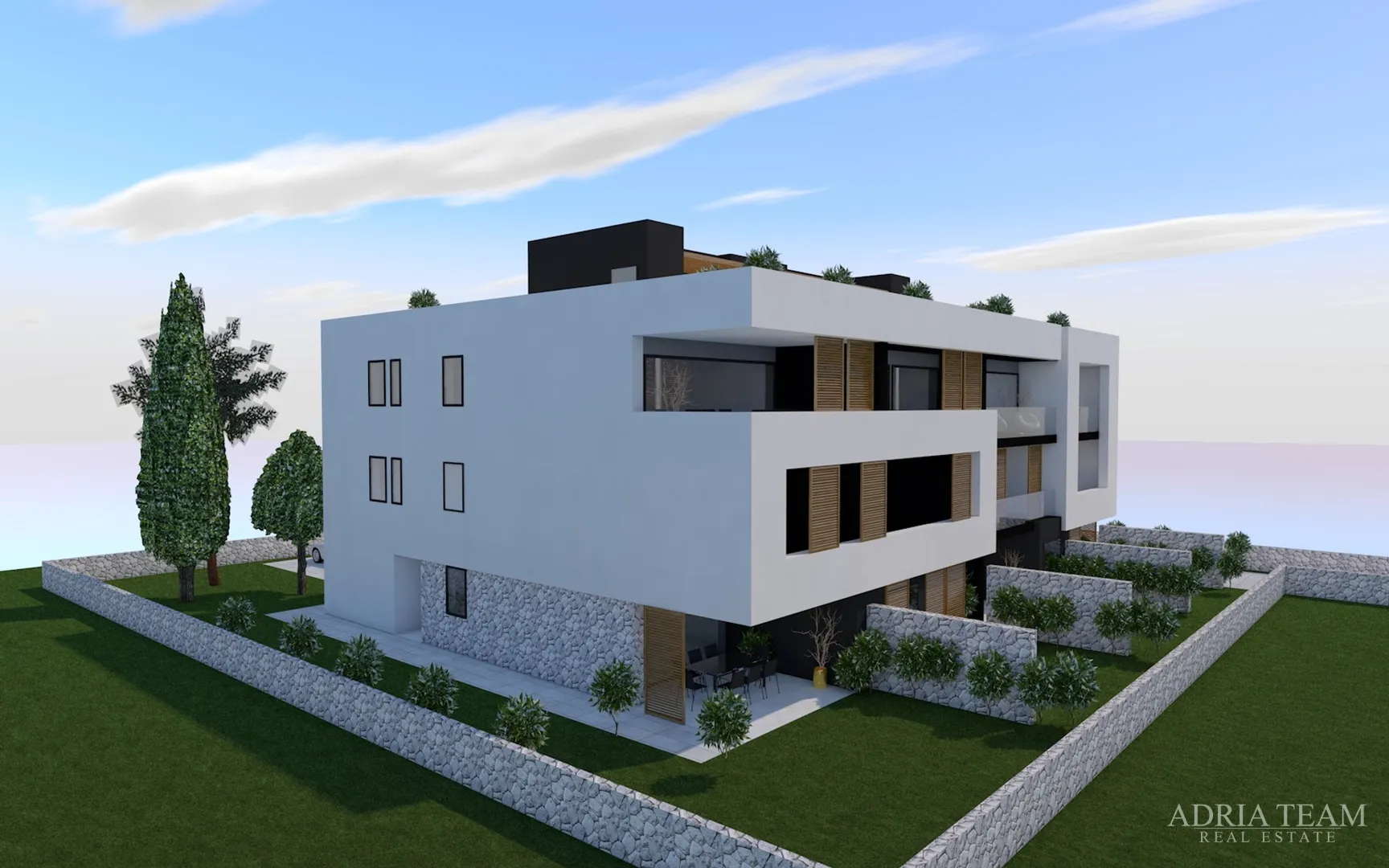 jednoetažni i višeetažni apartmani u stambenoj zgradi, novogradnja, 150 m od mora - privlaka - slika 3