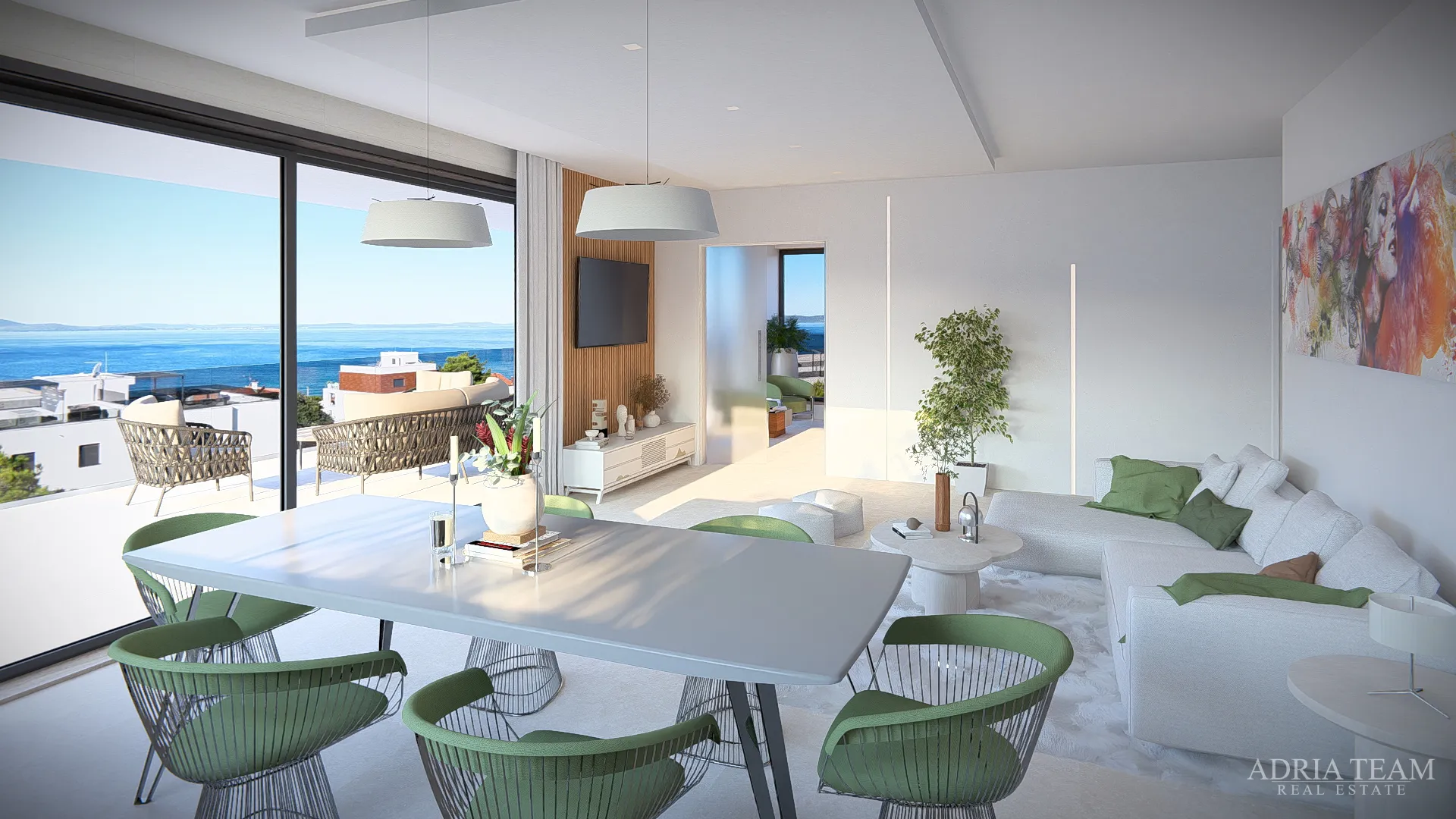 apartmani udaljeni 120 m od mora, pogled na more, novogradnja - diklo, zadar - slika 9