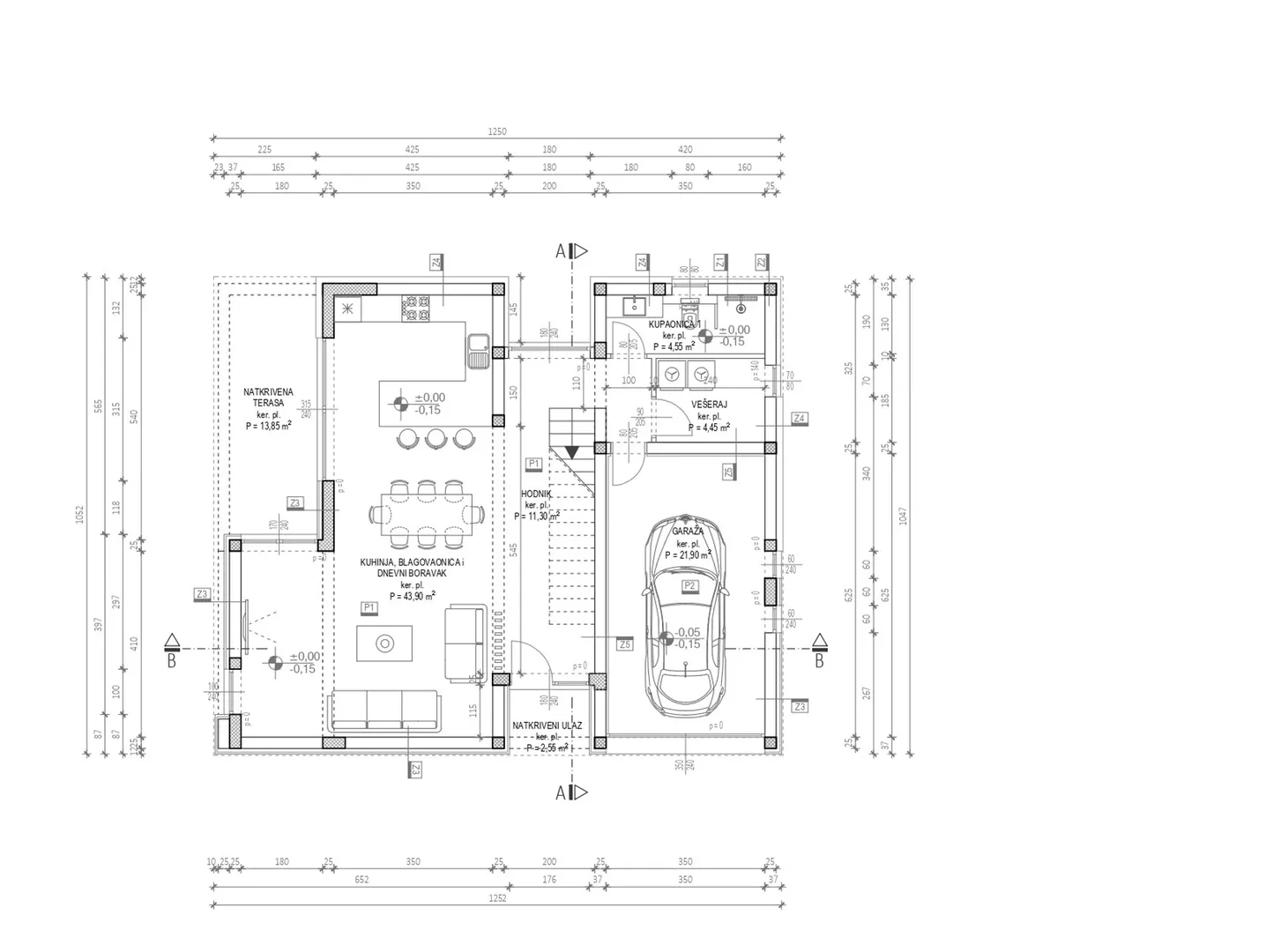 kuća udaljena 120 m od mora, novogradnja - privlaka - slika 14