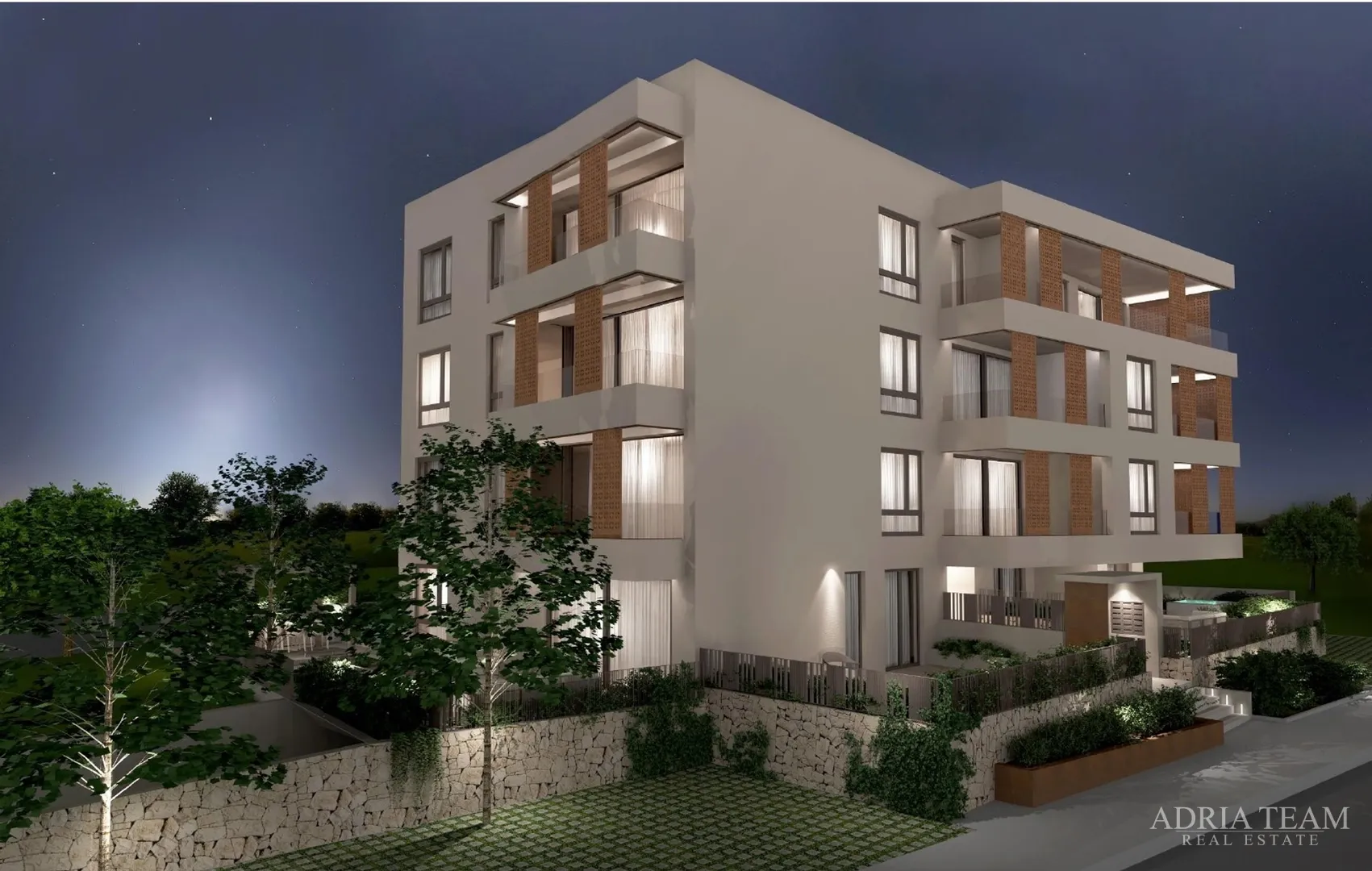 penthouse s krovnim terasama u stambenoj zgradi, novogradnja - vitrenjak, zadar - slika 2