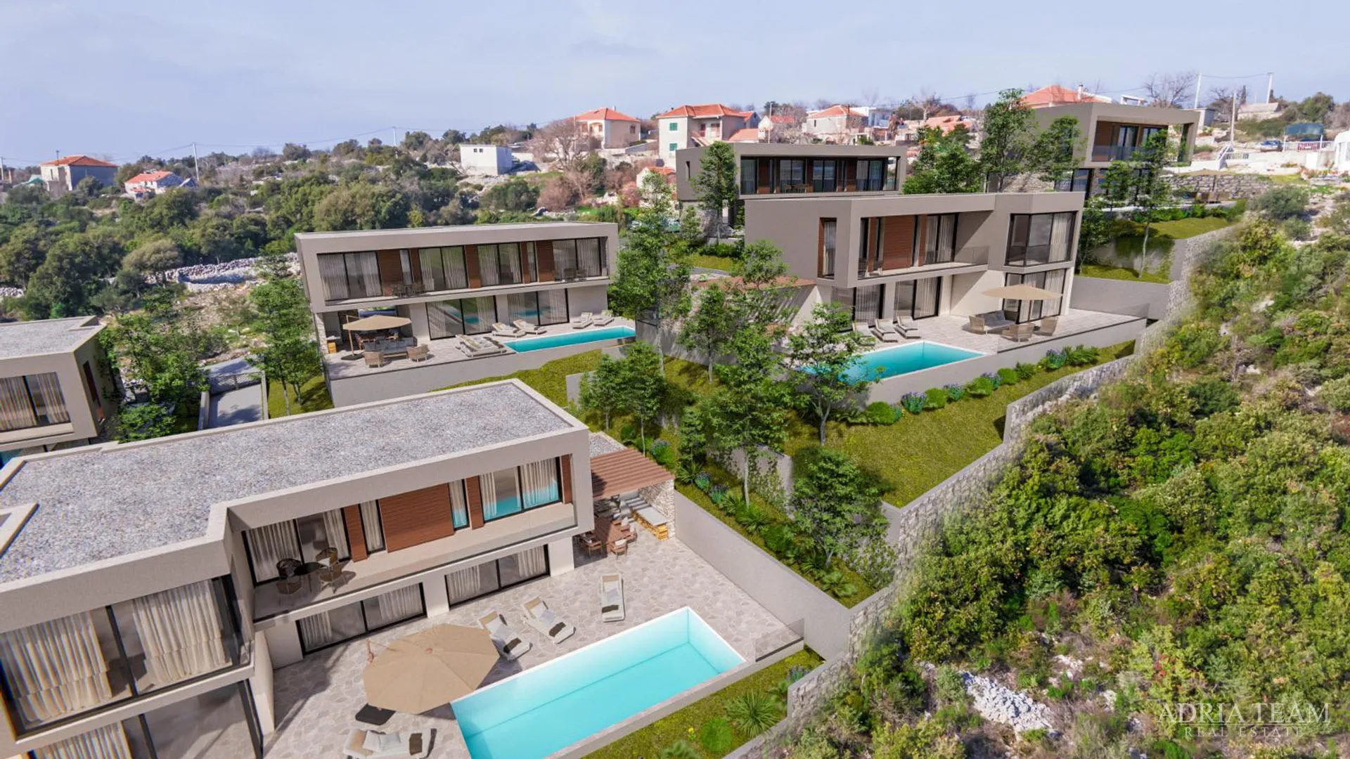 luksuzne vile s otvorenim pogledom na more, vinišće - marina - slika 25