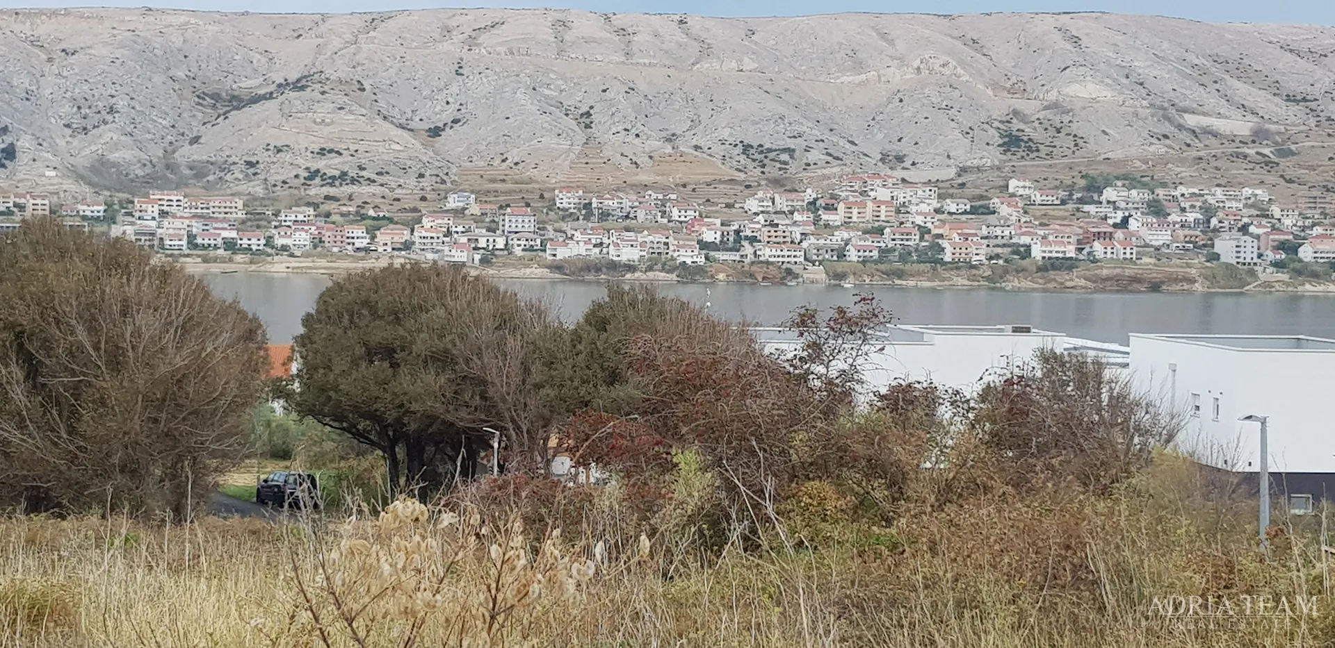 građevinsko zemljište s pogledom na more, 200 m od mora, pag - slika 5