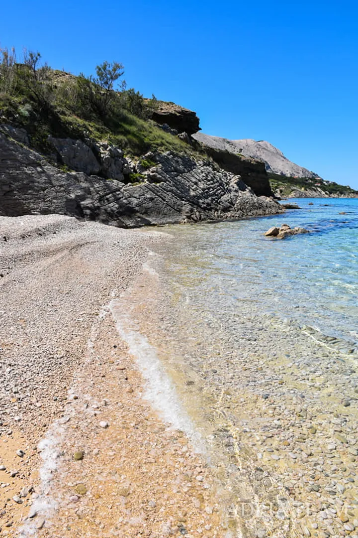 građevinsko zemljište s pogledom na more, 200 m od mora, pag - slika 9