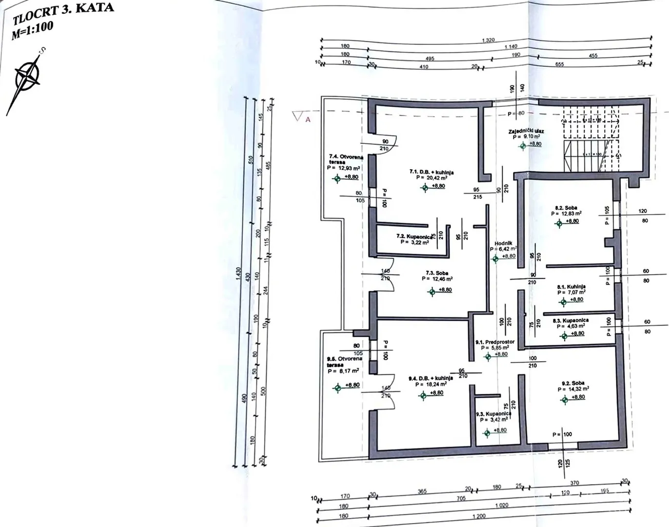 kuća s deset stambenih jedinica blizu centra s pogledom na more - novalja, pag - slika 56
