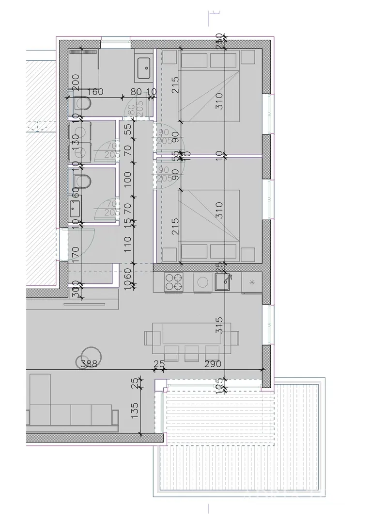 apartmani u novogradnji s pogledom na more i gratis parkingom - sukošan - slika 76