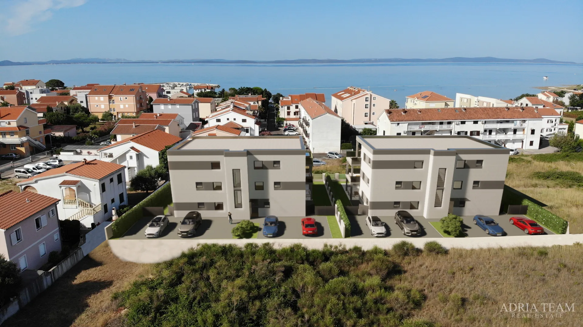 APARTMANI U BLIZINI PLAŽE, ZGRADA 2. NOVOGRADNJA, 150 m OD MORA - PRIVLAKA