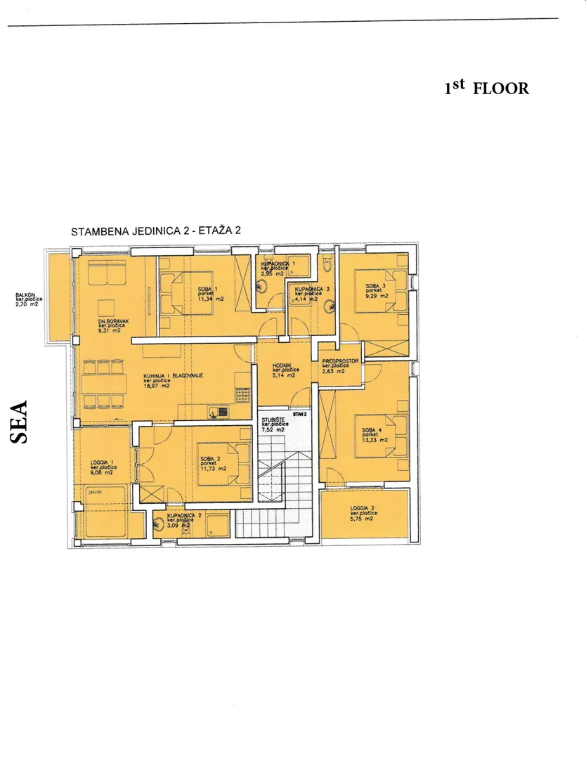 apartmani prvi red do mora, vir - zadar - slika 31