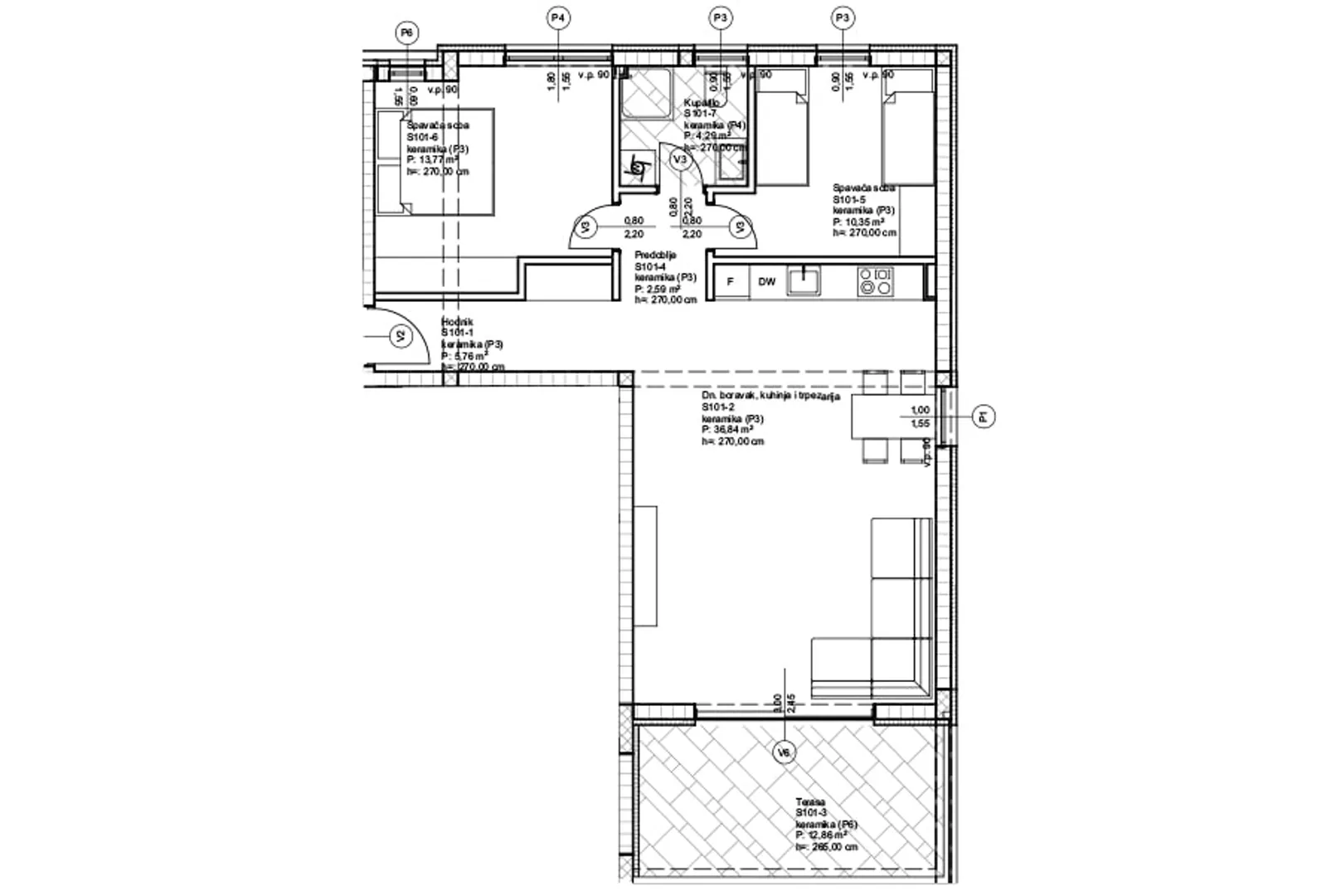 luksuzni apartmani u stambenoj zgradi, 70 m od mora - privlaka - zadar - slika 64