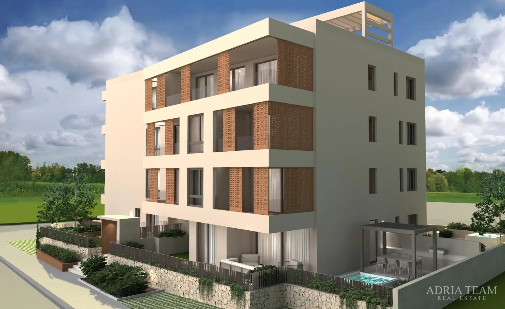Penthouse S Krovnim Terasama U Stambenoj Zgradi, Novogradnja - Vitrenjak, Zadar