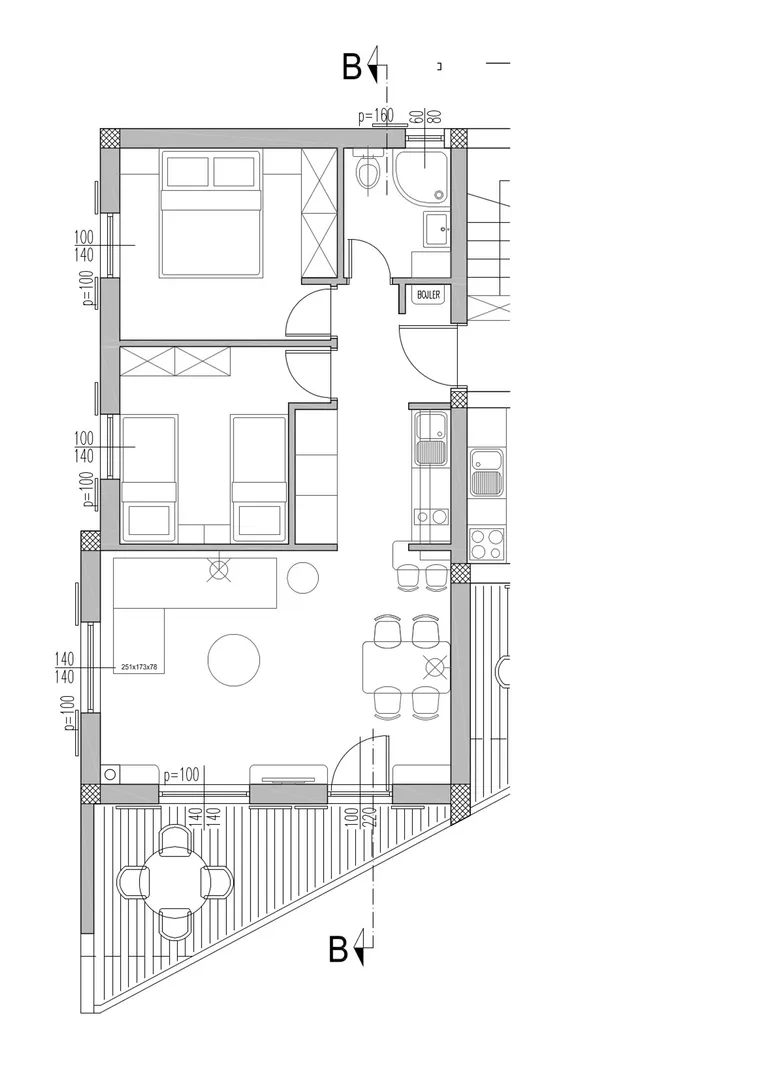 dvosobni apartman, 35 m od mora, verunić - dugi otok - slika 10