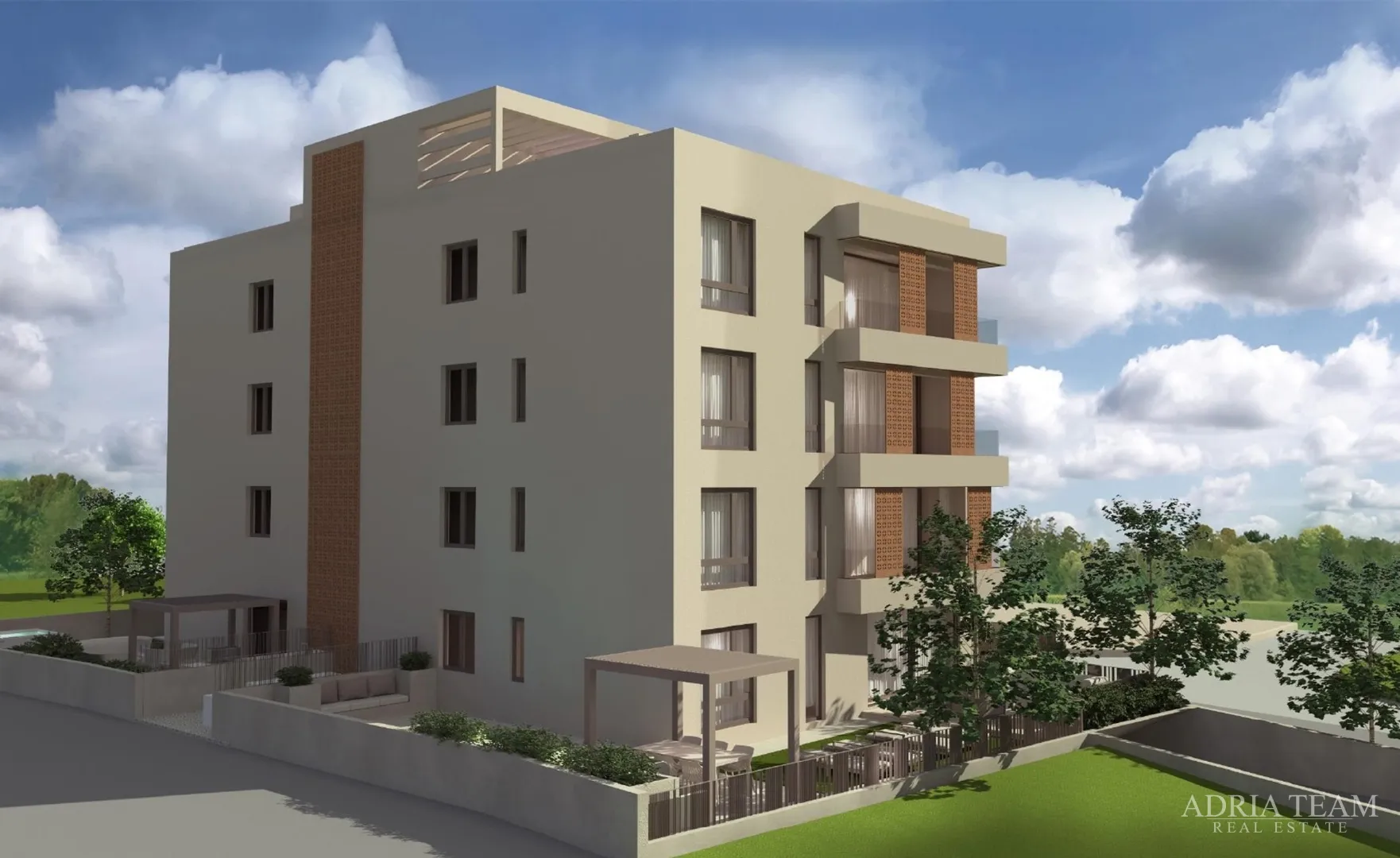 penthouse s krovnim terasama u stambenoj zgradi, novogradnja - vitrenjak, zadar - slika 7