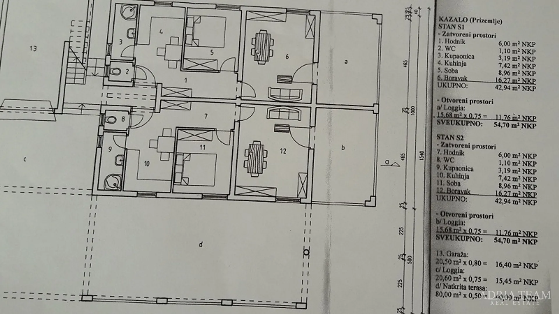 apartmanska kuća - 1. red do mora - slika 21