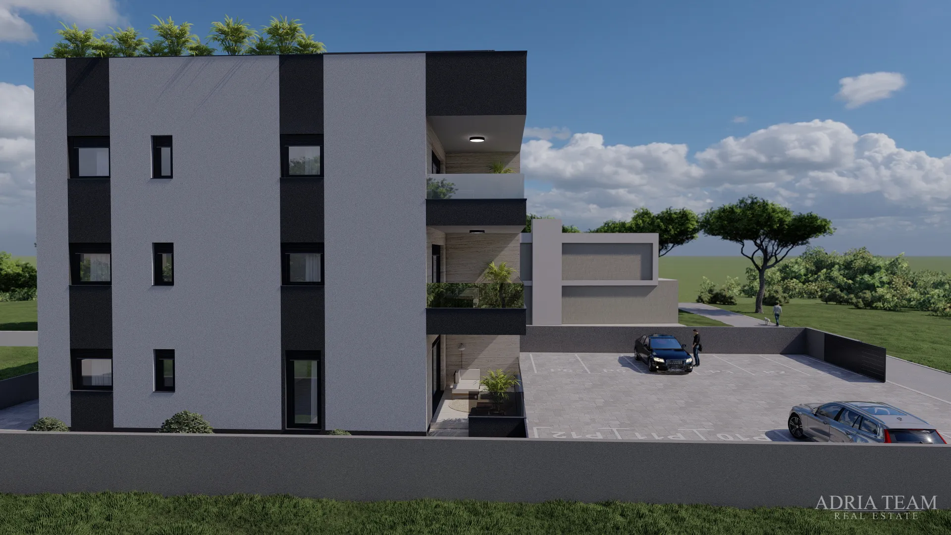 apartmani udaljeni 300 m od plaže, novogradnja, pogled na more - privlaka - slika 16