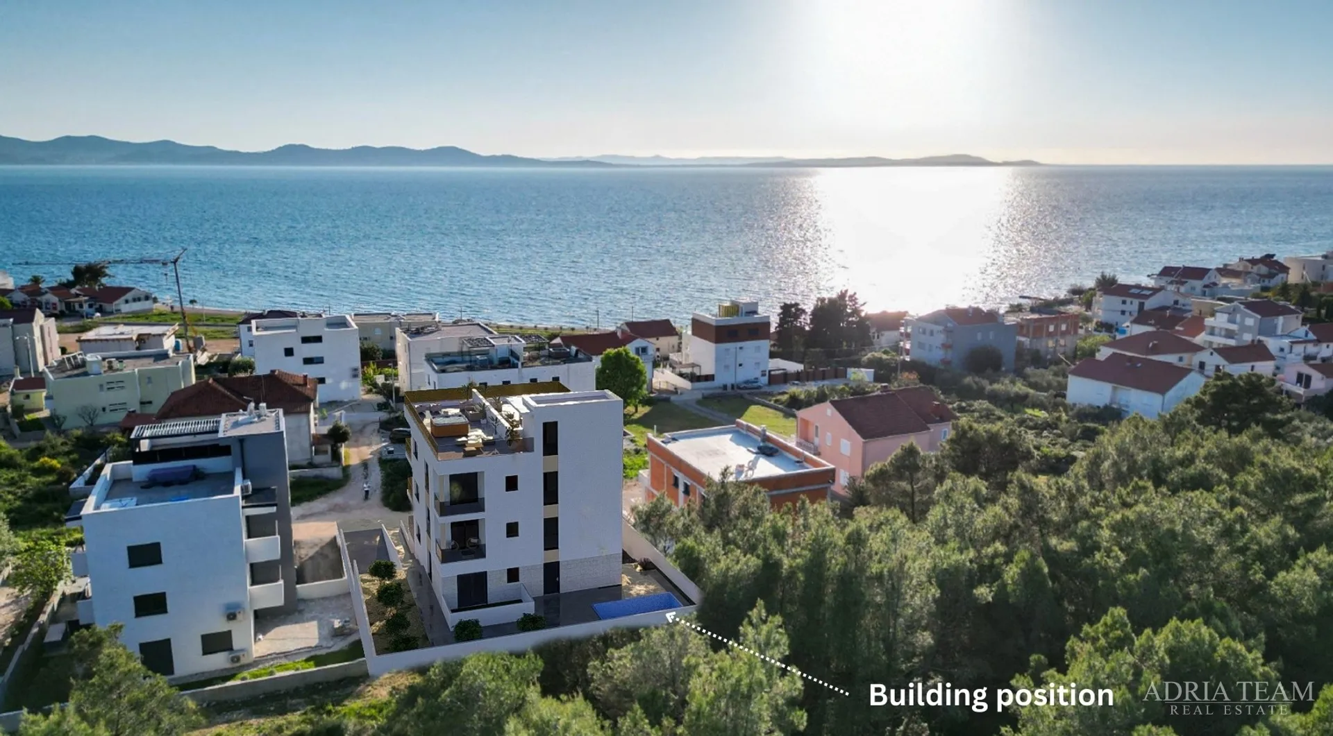 apartmani udaljeni 120 m od mora, pogled na more, novogradnja - diklo, zadar - slika 15