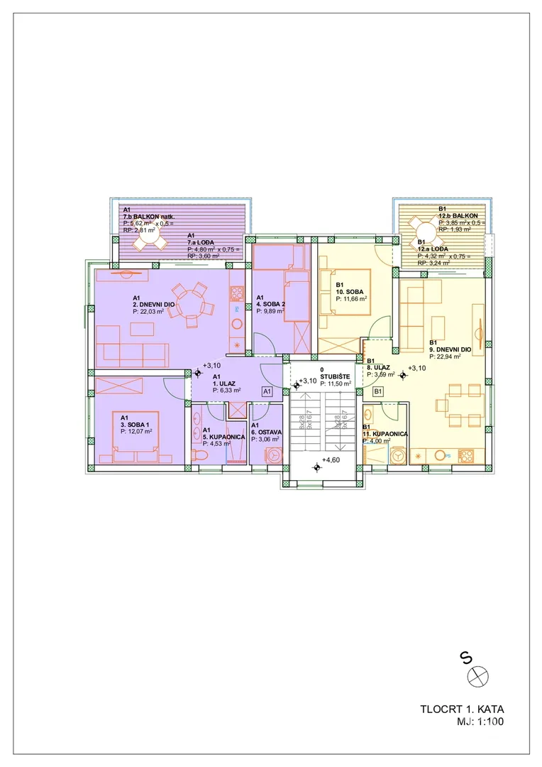 apartmani u stambenoj zgradi u novogradnji, prekrasan pogled, 45 m od mora - vinjerac - slika 34