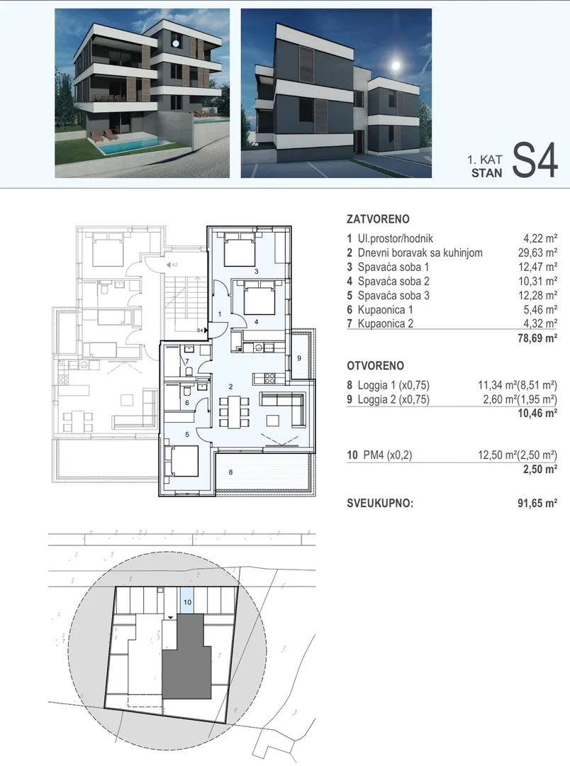 apartmani u novogradnji, 100 m od mora i plaže! šimuni - pag - slika 4