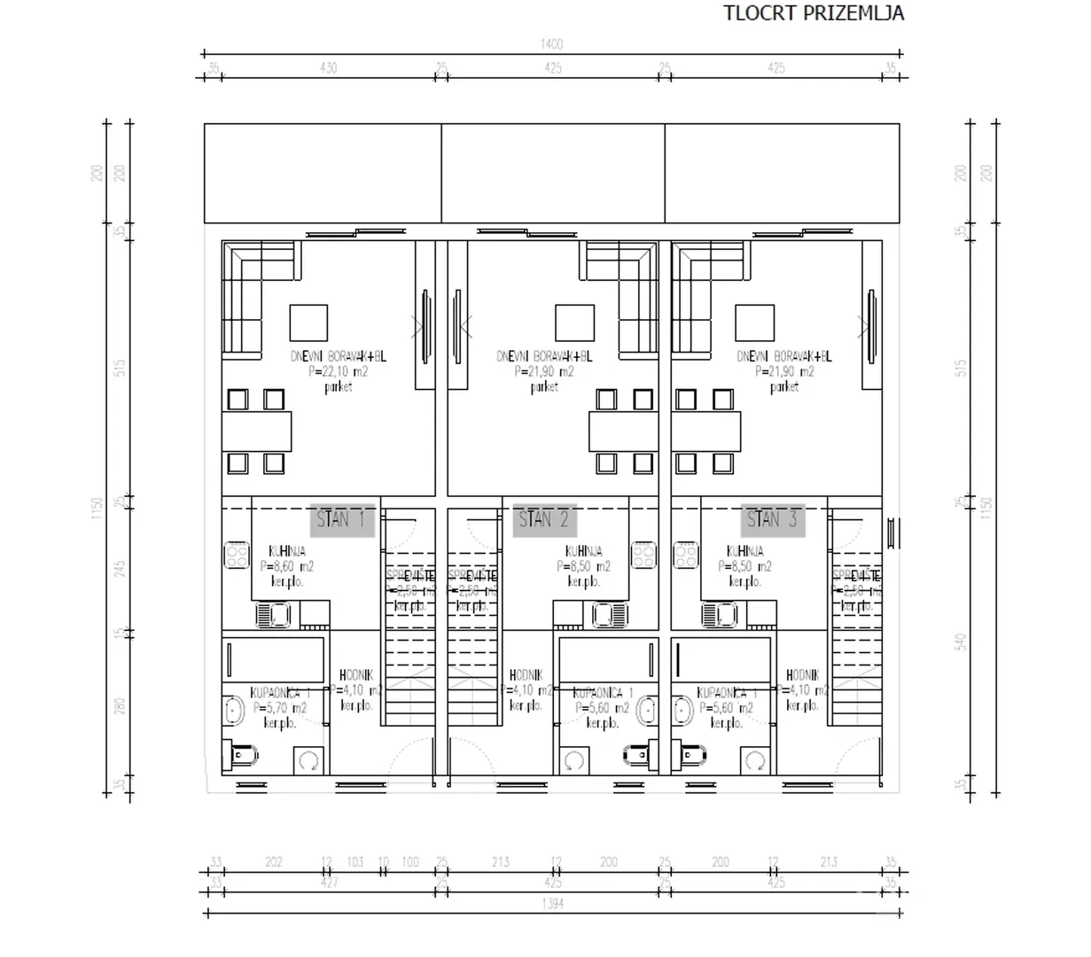 apartman u nizu, novogradnja - pašman - slika 46