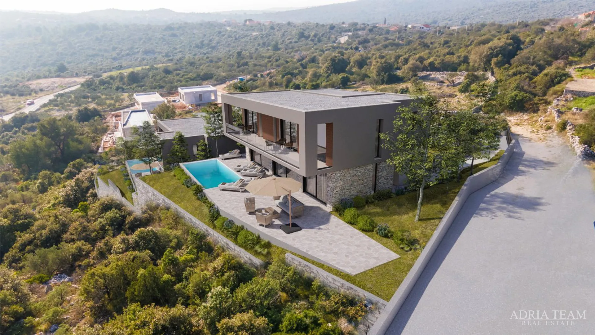 luksuzne vile s otvorenim pogledom na more, vinišće - marina - slika 36
