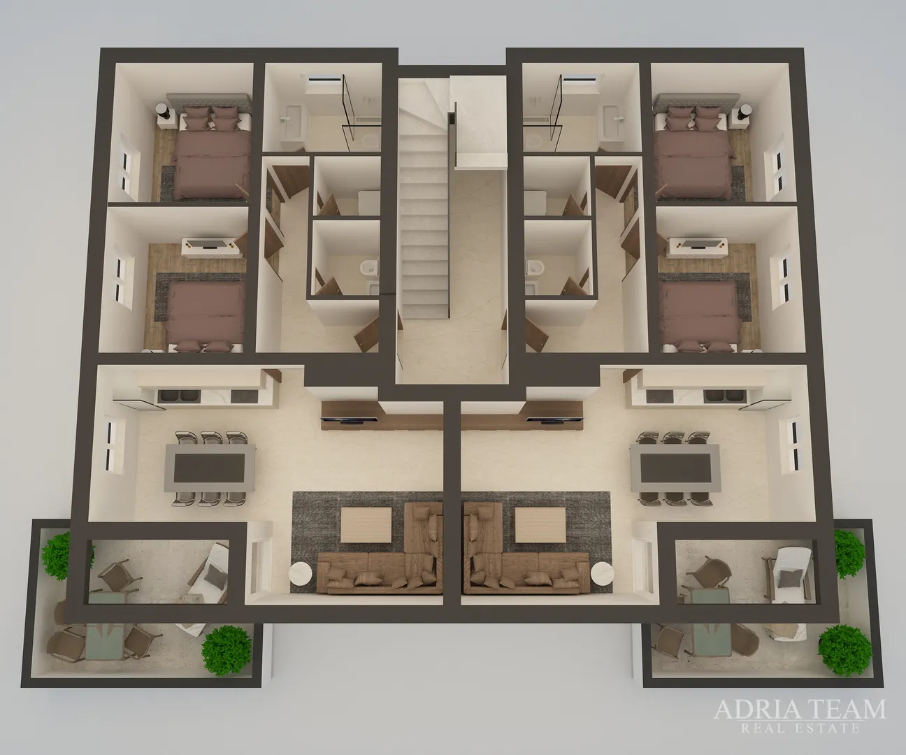apartmani u novogradnji s pogledom na more i gratis parkingom - sukošan - slika 85