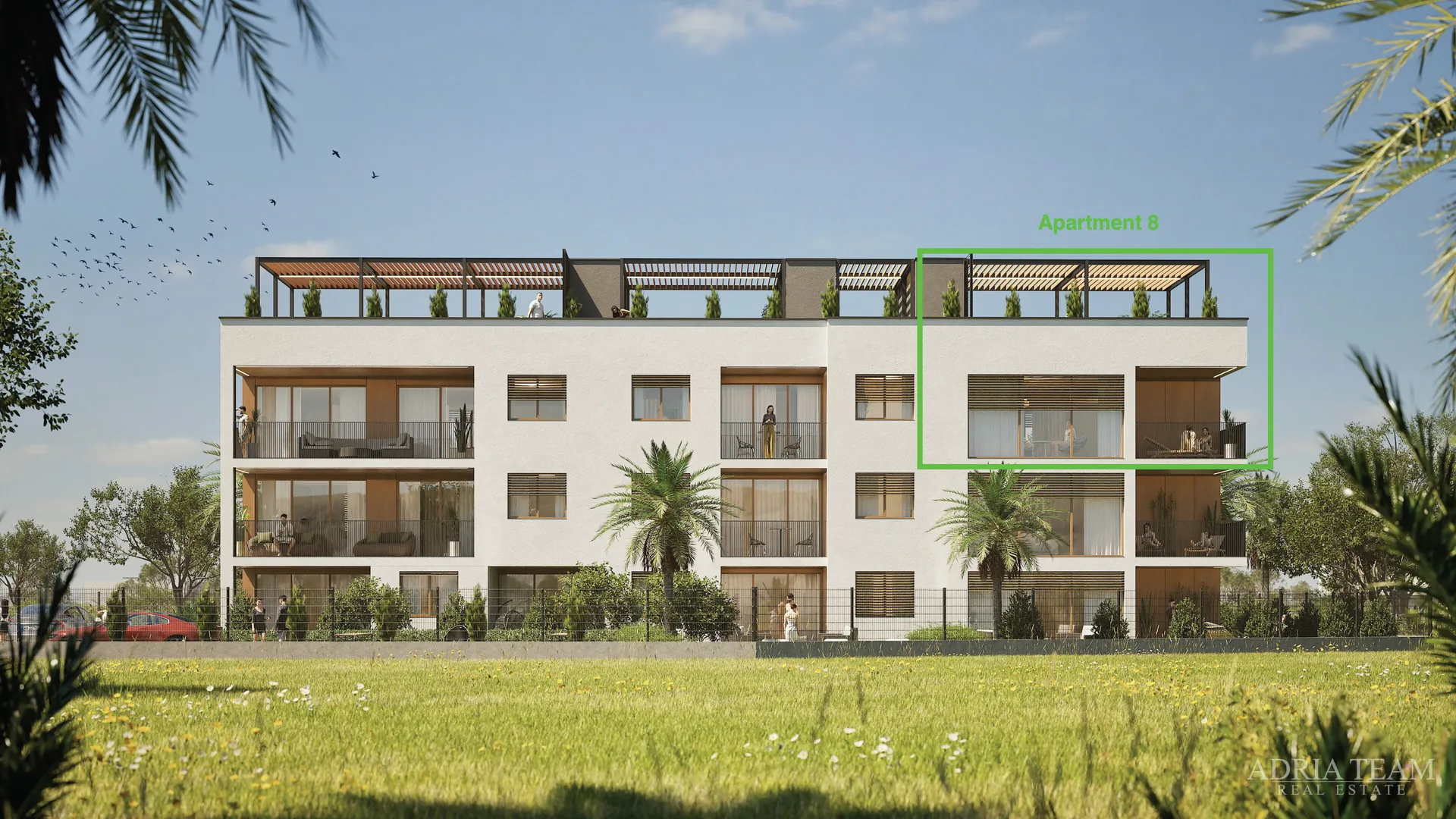 prostran apartman s krovnom terasom - nin, zadar - slika 3