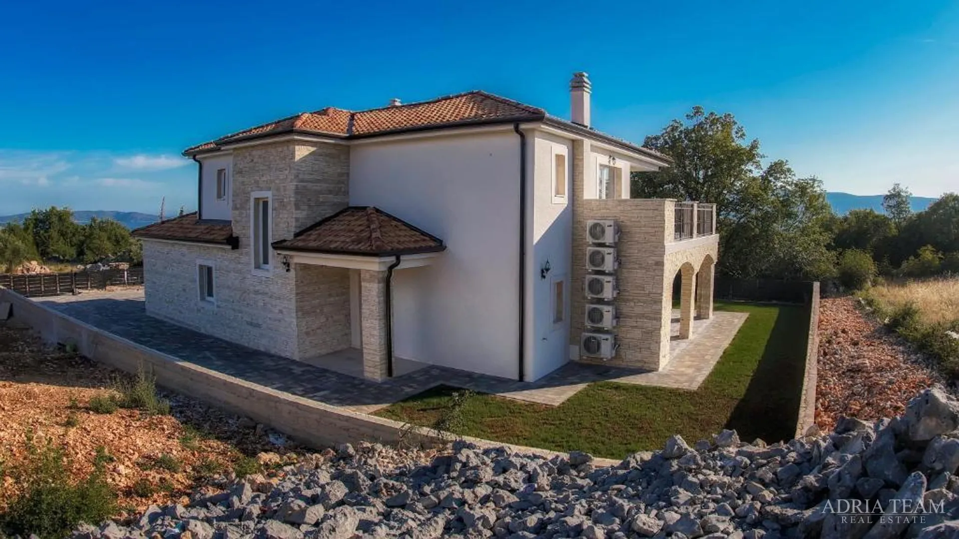 luksuzna kamena vila s pogledom na more - linardići, krk - slika 5