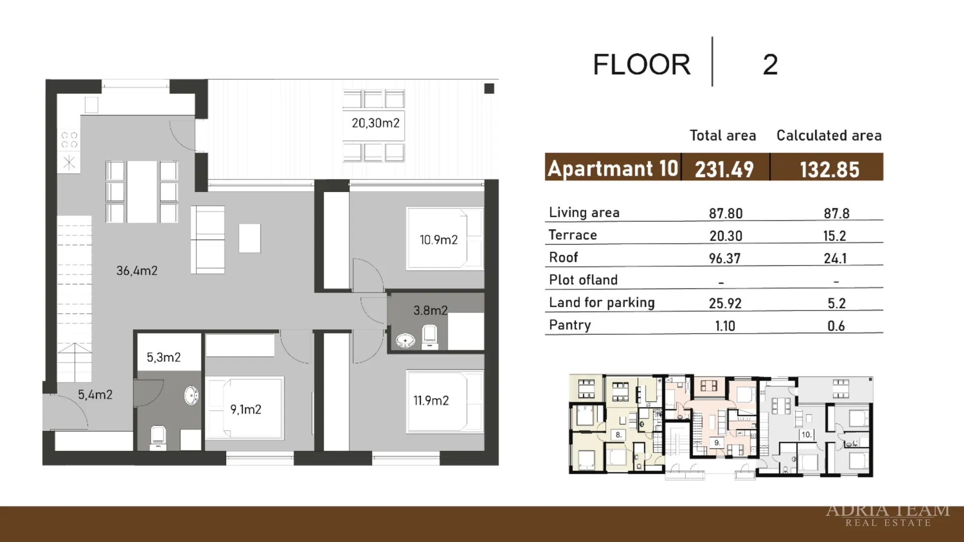 luksuzni apartman s krovnom terasom - nin, zadar - slika 12