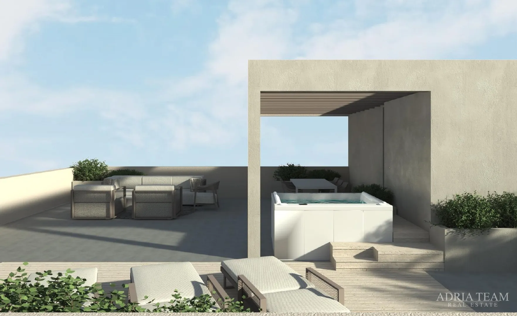 penthouse s krovnim terasama u stambenoj zgradi, novogradnja - vitrenjak, zadar - slika 23
