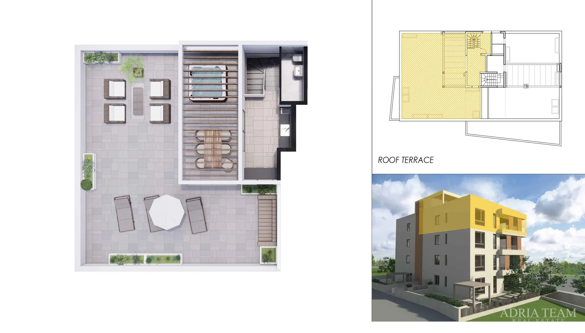 penthouse s krovnim terasama u stambenoj zgradi, novogradnja - vitrenjak, zadar - slika 51