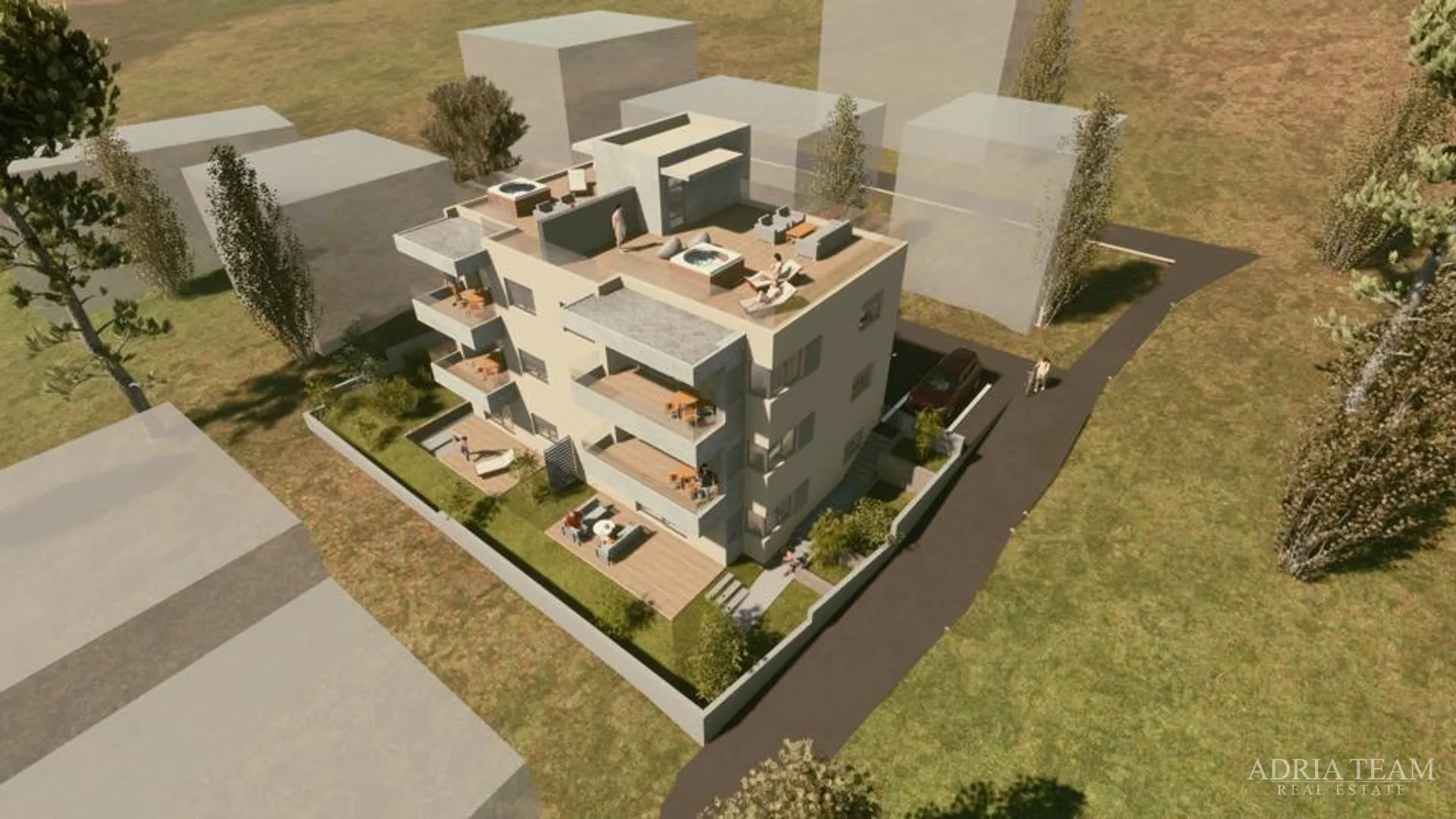 apartmani u stambenoj zgradi u novogradnji, prekrasan pogled, 45 m od mora - vinjerac - slika 31