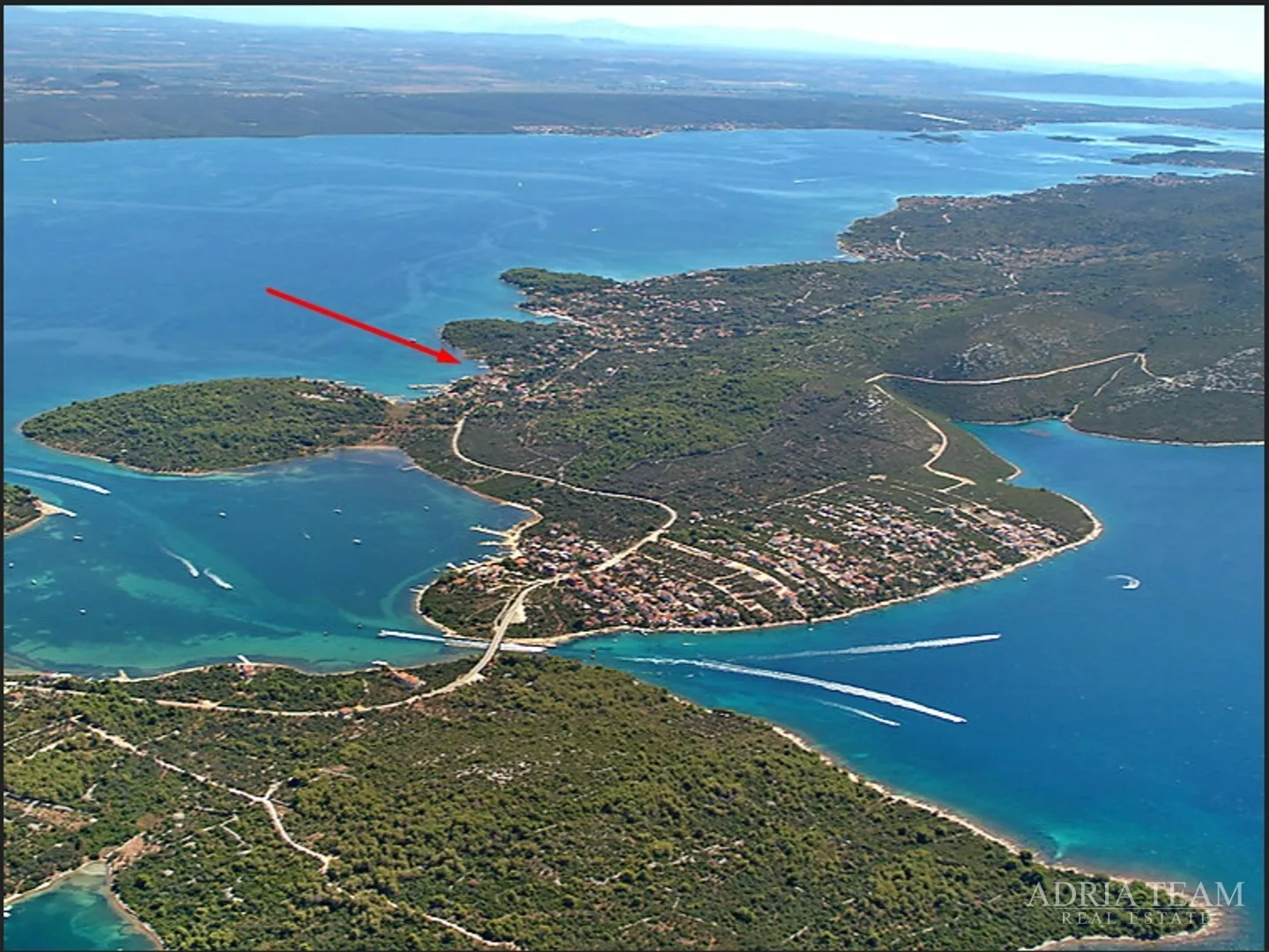 građevinsko zemljište s pogledom na more, 190 m od mora, pašman - ždrelac - slika 5