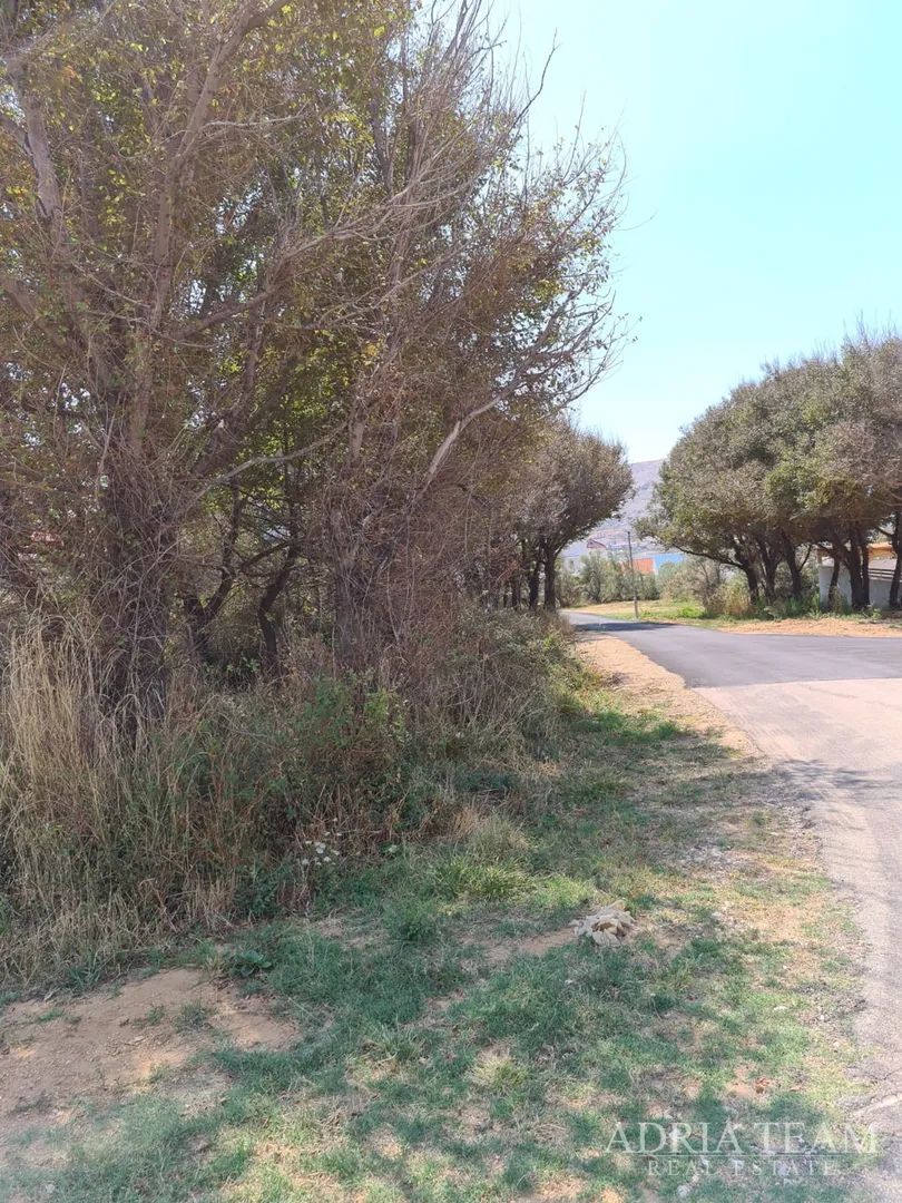 građevinsko zemljište s pogledom na more, 200 m od mora, pag - slika 3