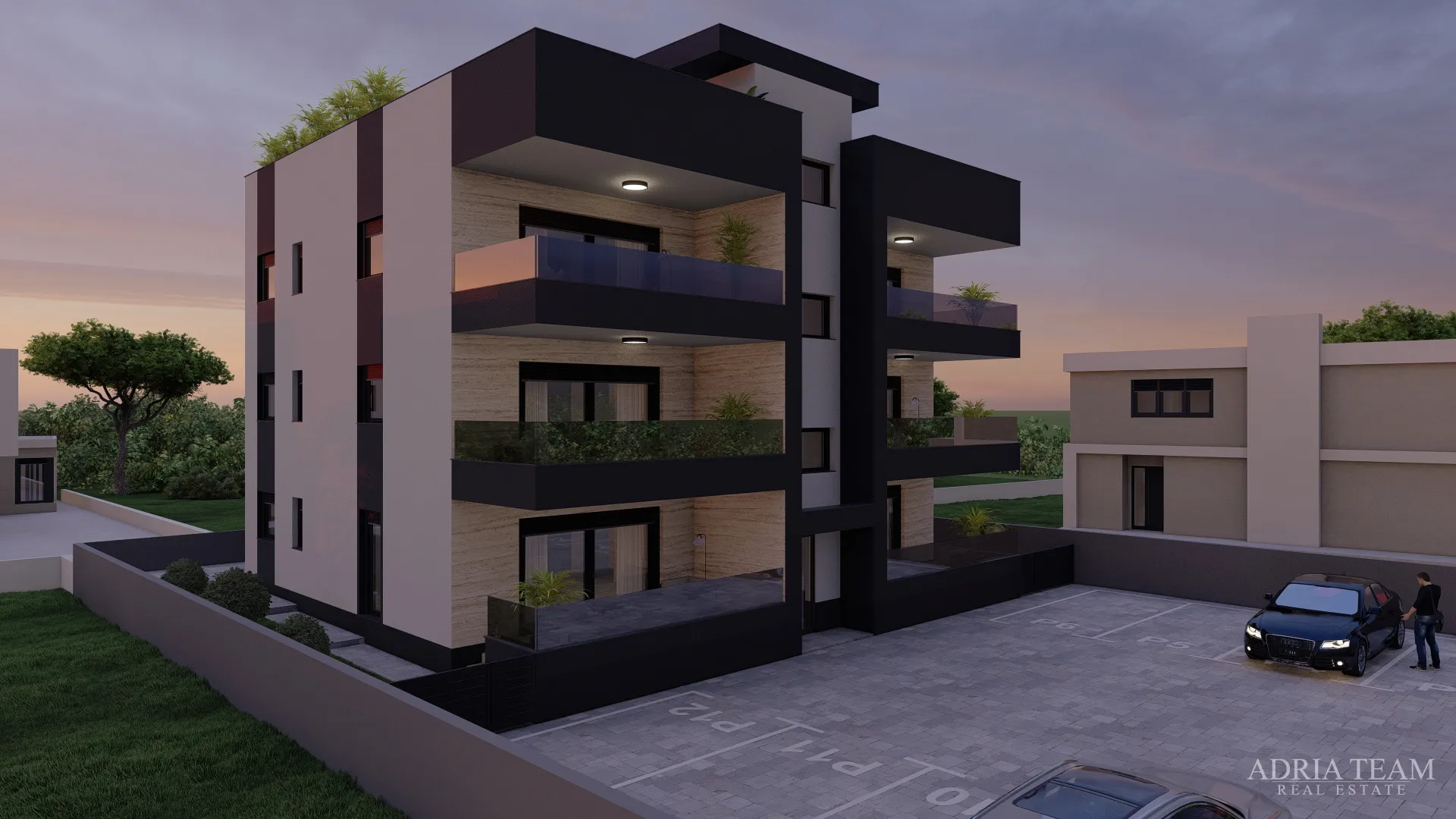 apartmani udaljeni 300 m od plaže, novogradnja, pogled na more - privlaka - slika 7
