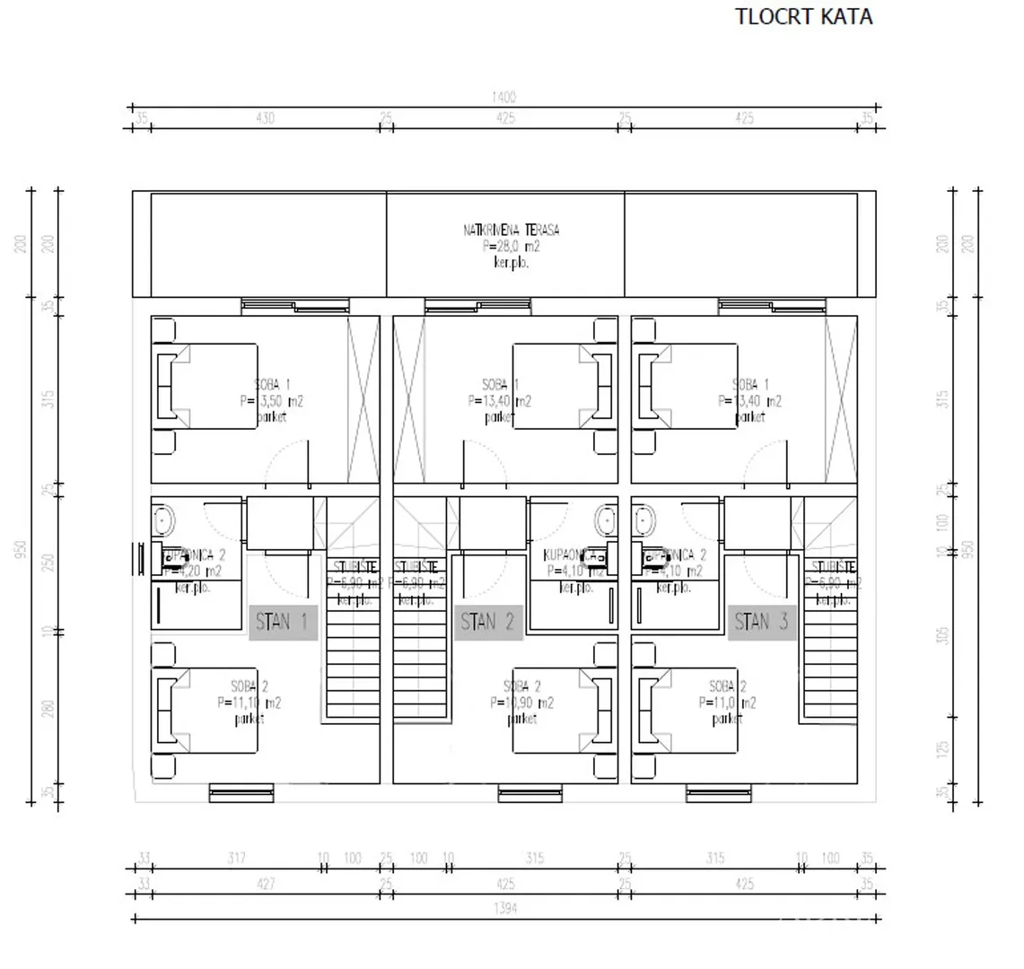 apartman u nizu, novogradnja - pašman - slika 47
