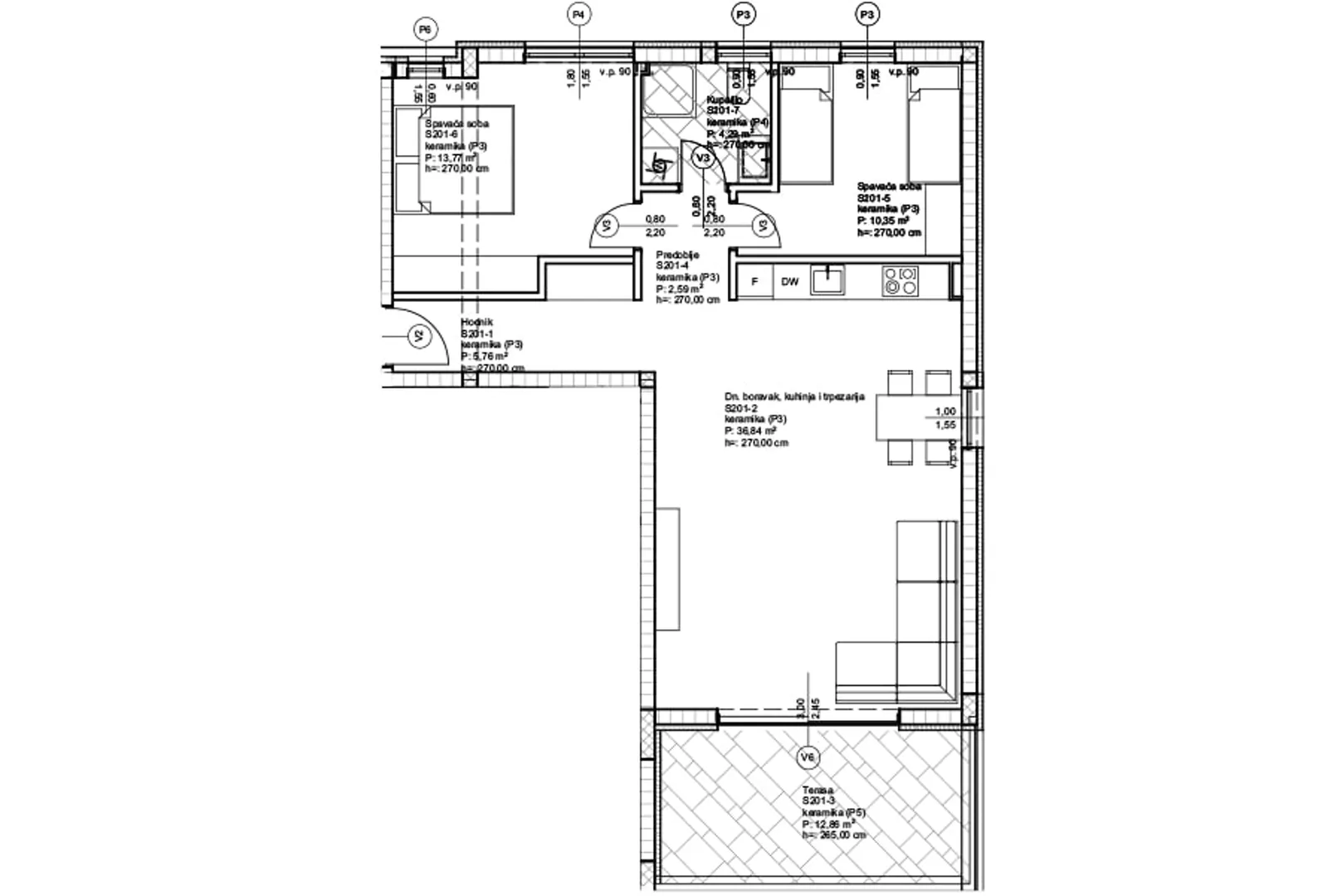 luksuzni apartmani u stambenoj zgradi, 70 m od mora - privlaka - zadar - slika 65
