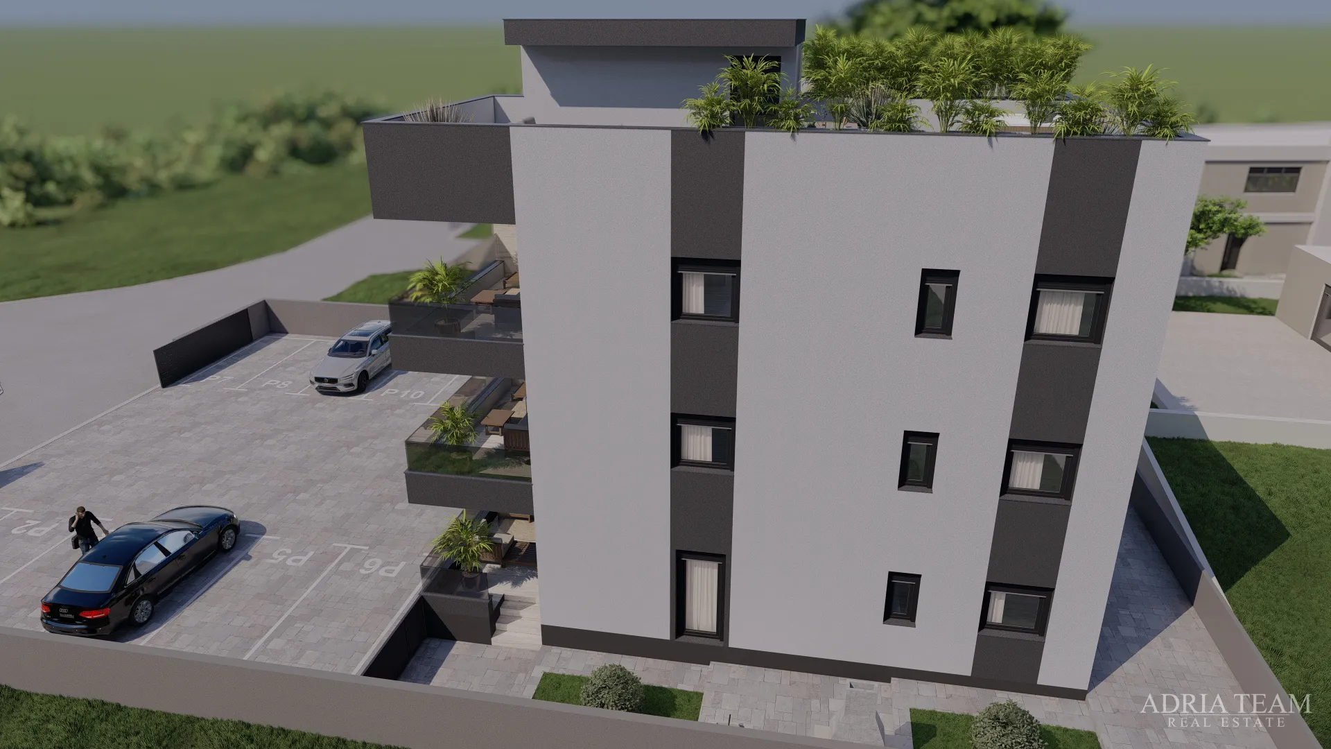 apartmani udaljeni 300 m od plaže, novogradnja, pogled na more - privlaka - slika 14