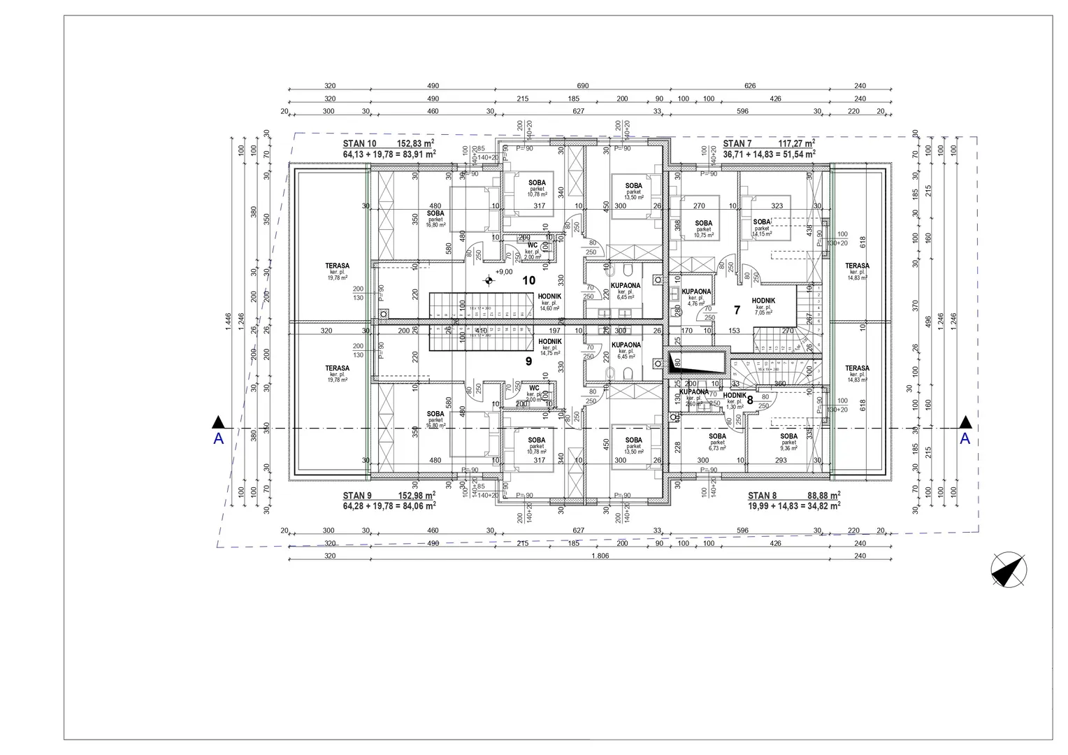 apartman s 3 spavaće sobe, 1. red do mora, povljana - pag - slika 30