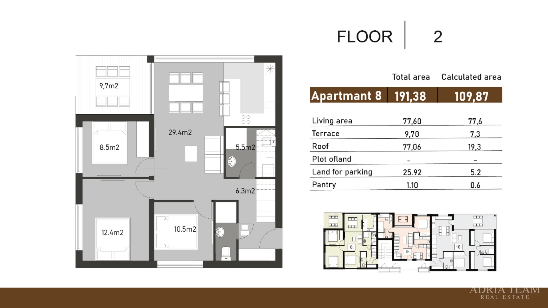 prostran apartman s krovnom terasom - nin, zadar - slika 12