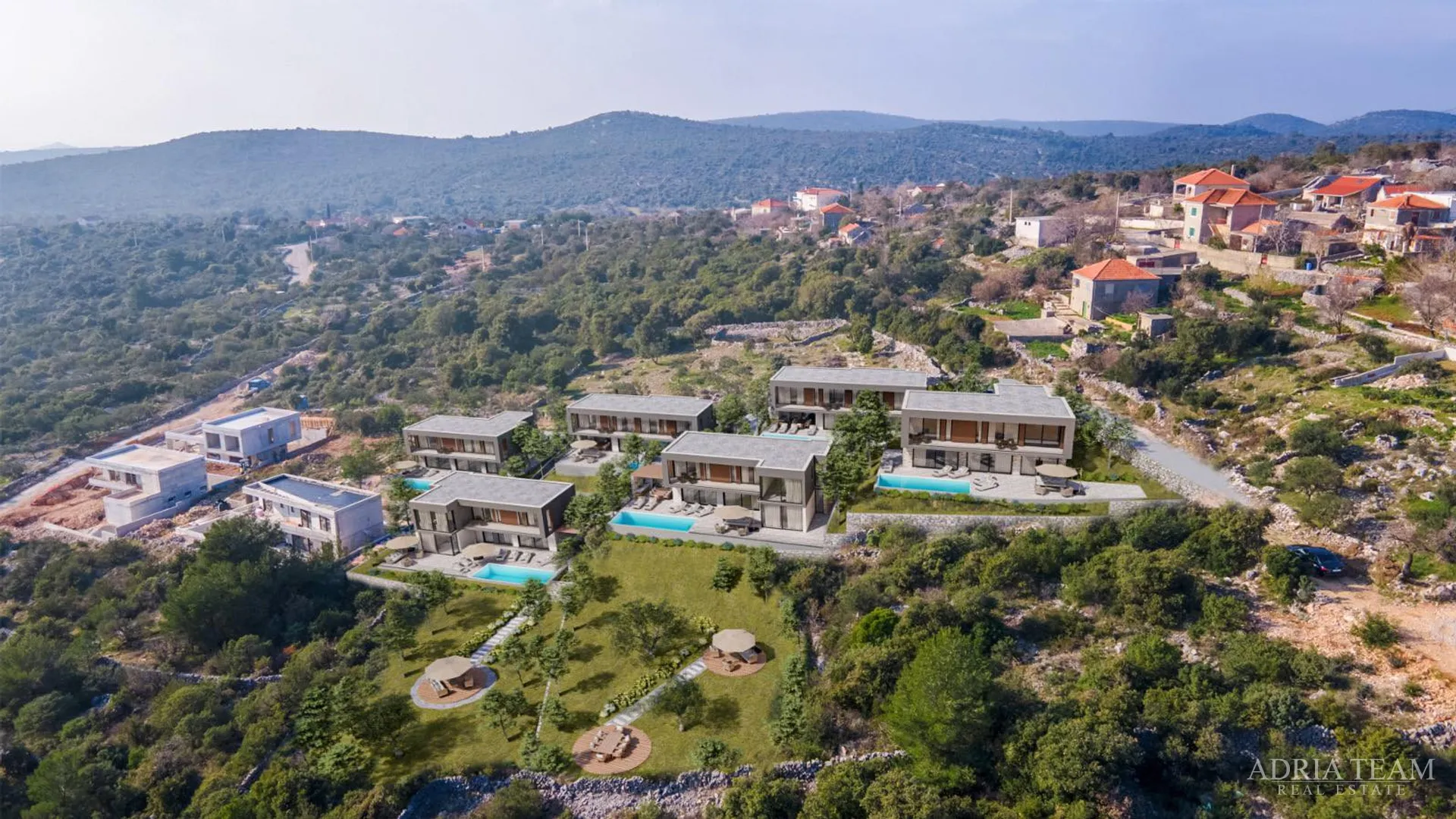 luksuzne vile s otvorenim pogledom na more, vinišće - marina - slika 2