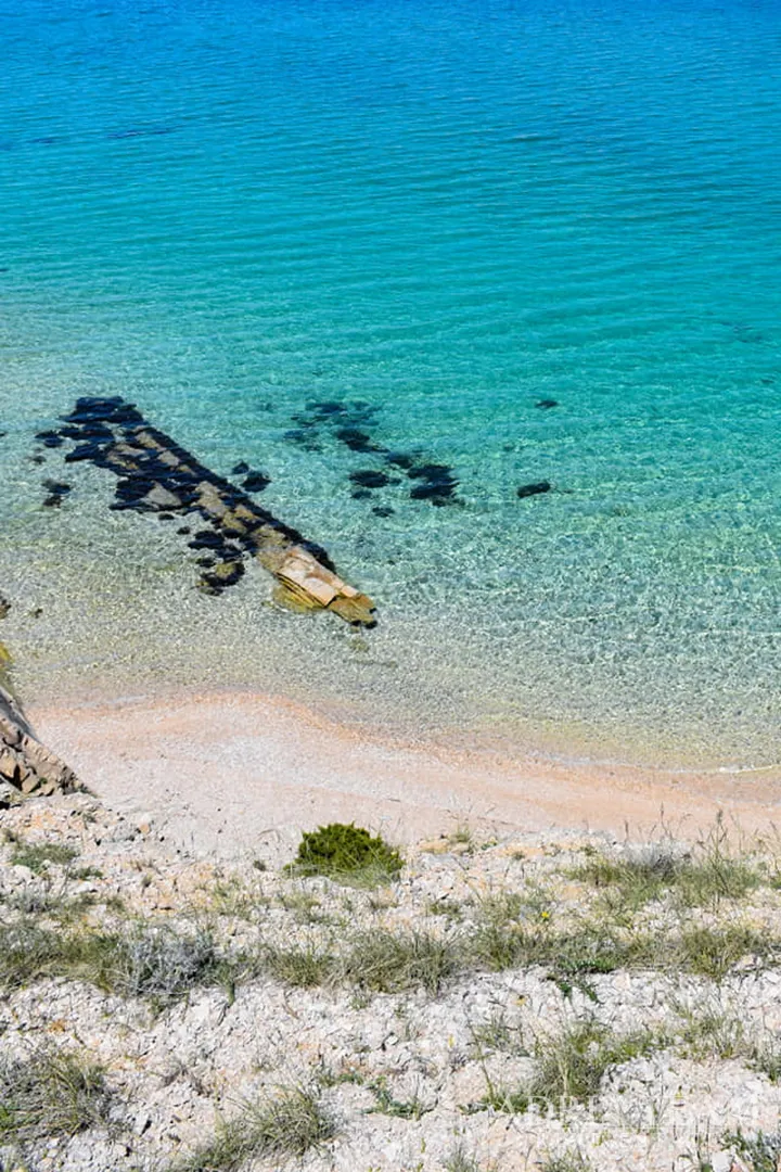 građevinsko zemljište s pogledom na more, 200 m od mora, pag - slika 10
