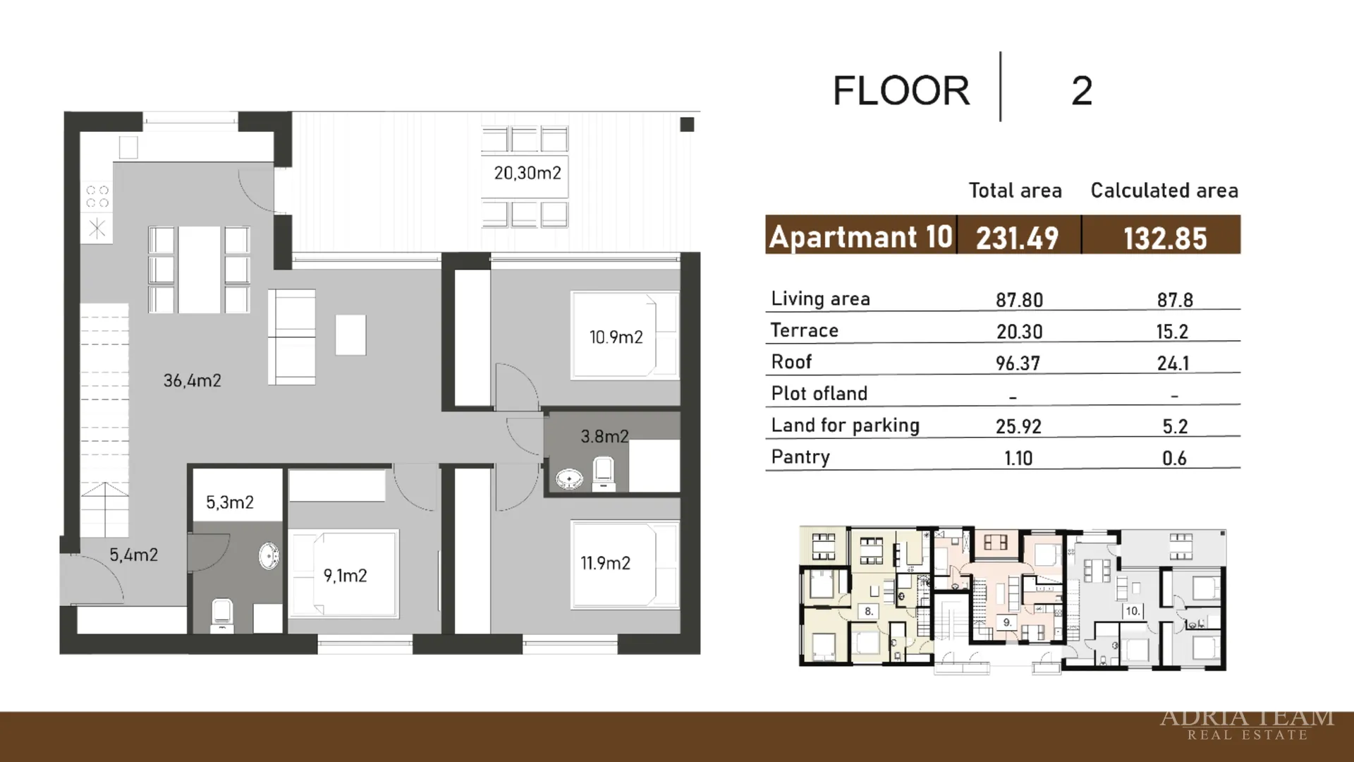 luksuzni apartman s krovnom terasom - nin, zadar - slika 12