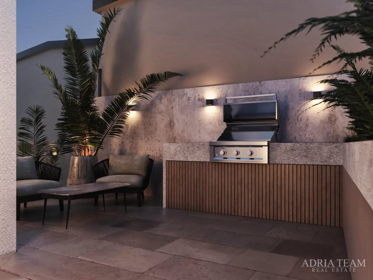 apartmani u vili na brežuljku, pogled na more - rogoznica - slika 12